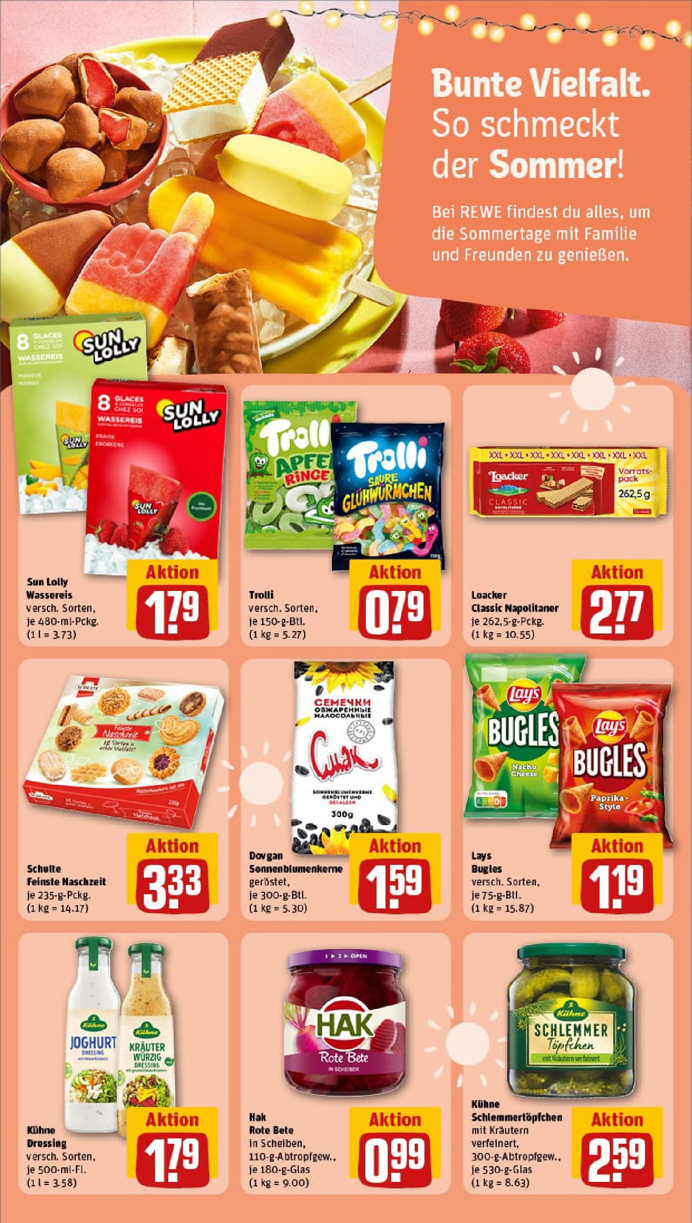 REWE Prospekt ab 06.07.2025 zum Blättern » Angebote | Seite: 14 | Produkte: Joghurt, Dressing, Paprika