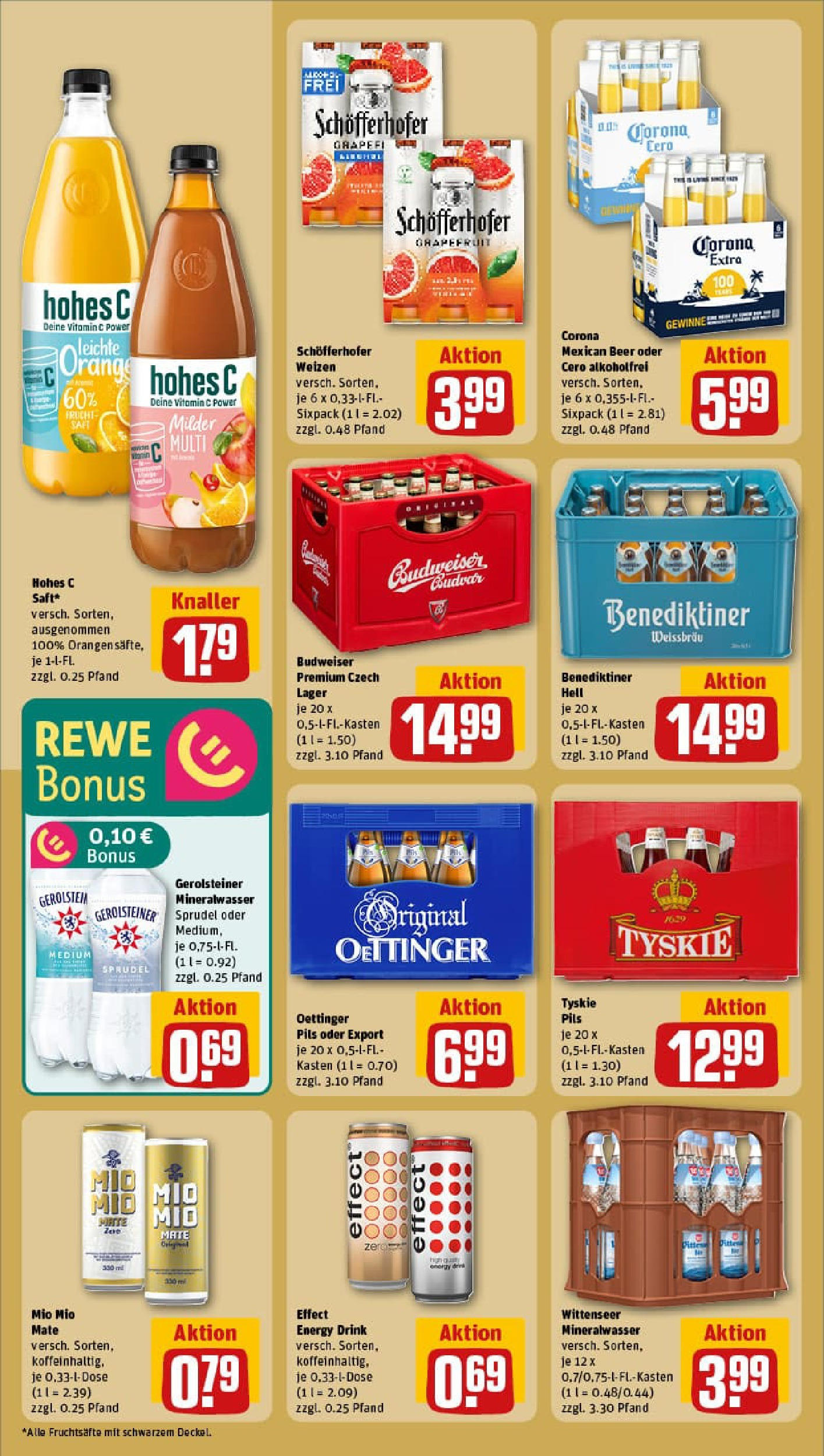 REWE Prospekt ab 07.07.2025 zum Blättern » Angebote | Seite: 18 | Produkte: Energy, Mio mio mate, Budweiser, Gerolsteiner