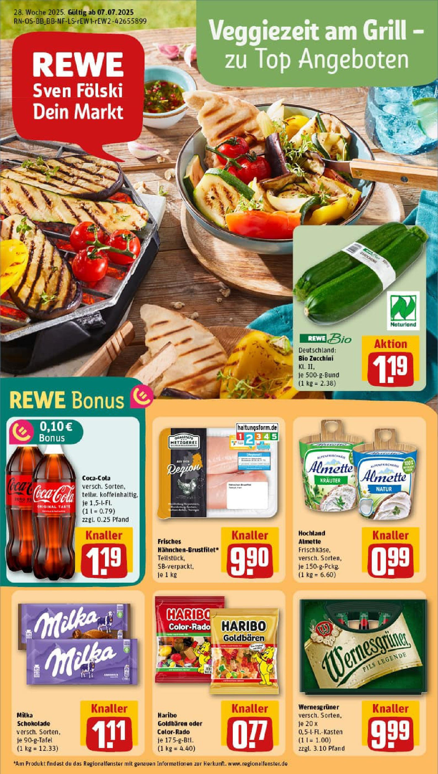 REWE Prospekt ab 06.07.2025 nächste Woche - Prospekt Berlin / Friedrichshain Vorschau von dem Prospekt des Geschäftes Rewe, gültig ab dem 06.07.2025