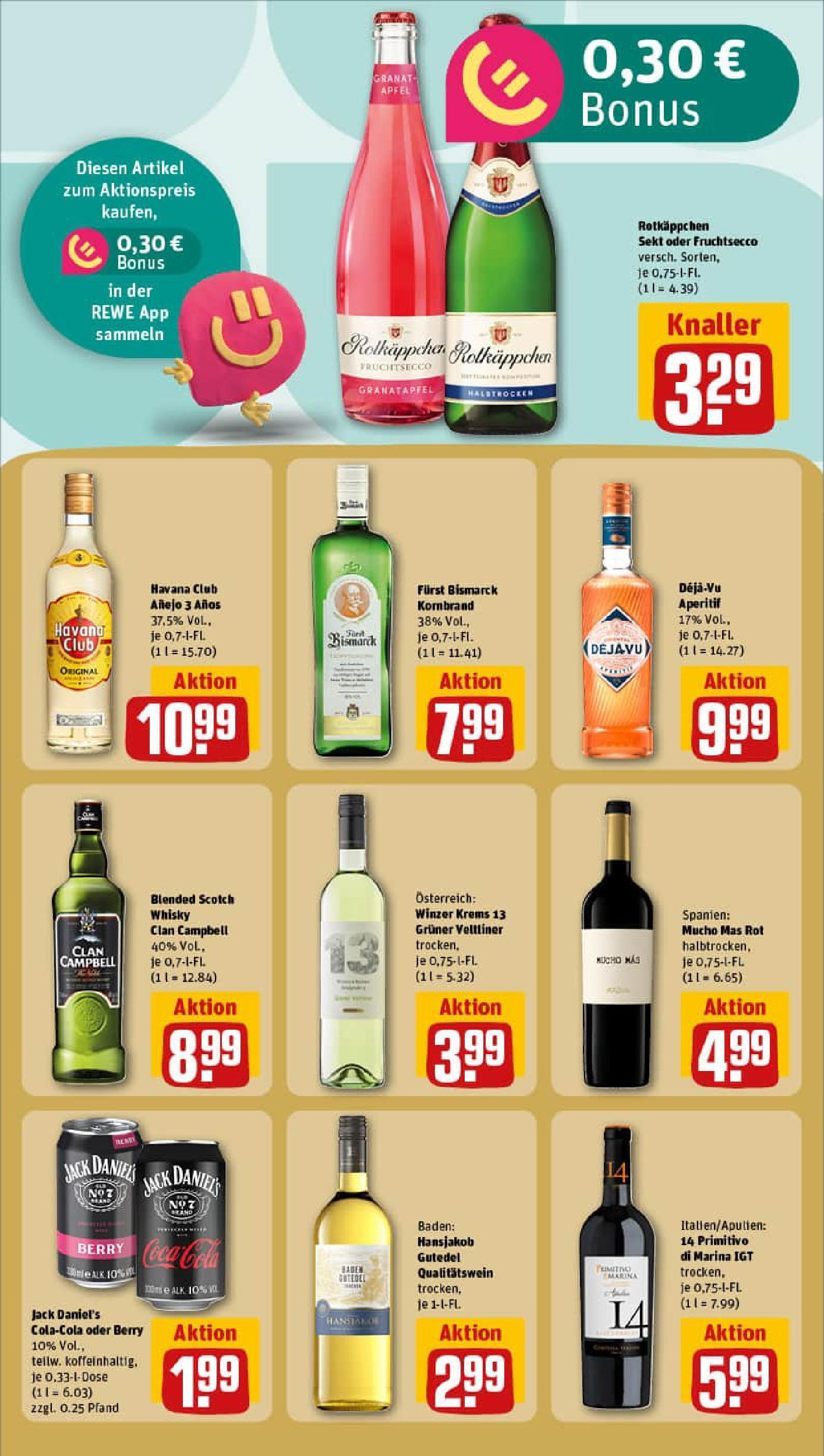 REWE Prospekt ab 06.07.2025 zum Blättern » Angebote | Seite: 19 | Produkte: Havana club, Whisky, Granatapfel, Äpfel