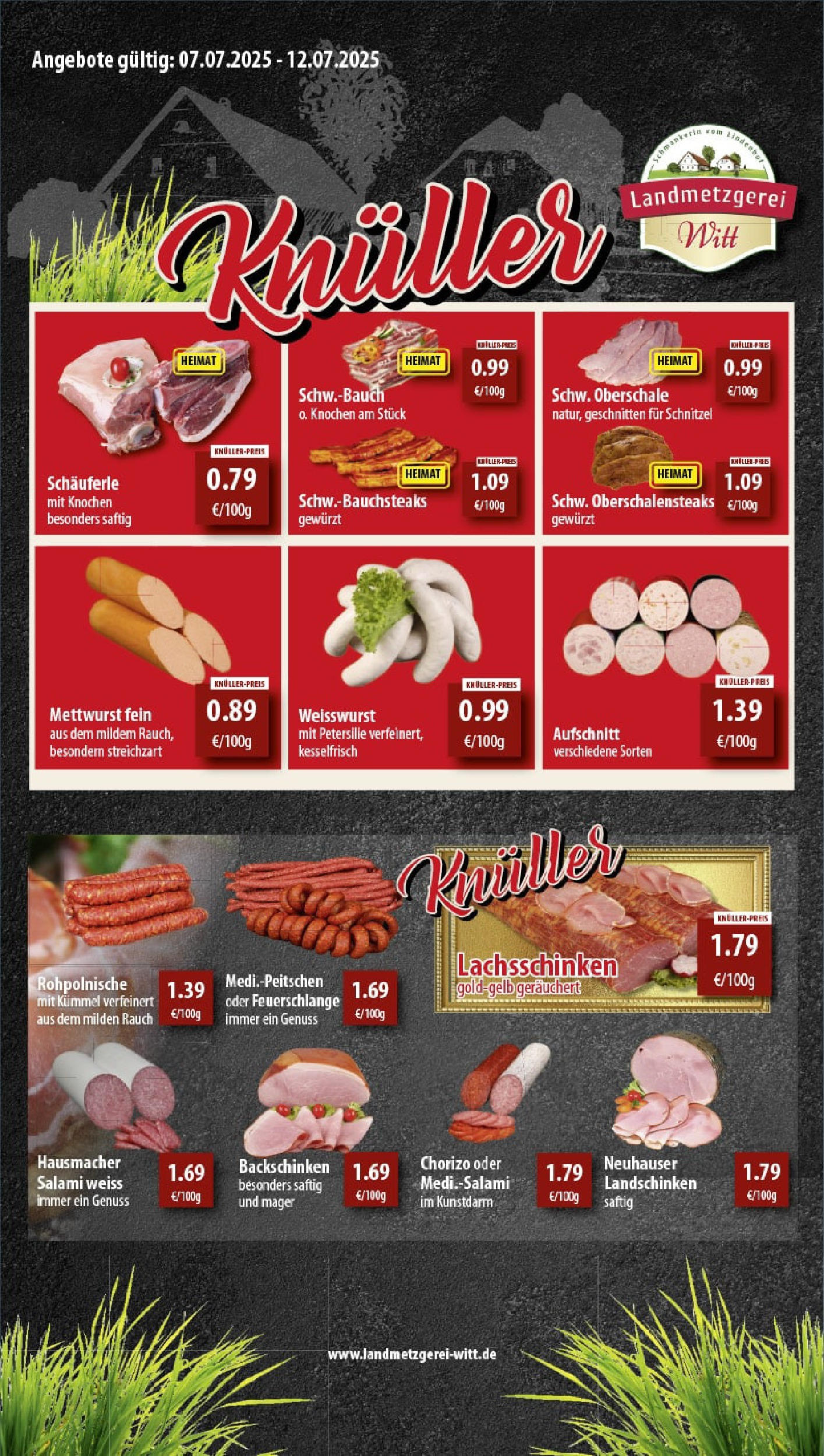 REWE Prospekt ab 06.07.2025 zum Blättern » Angebote | Seite: 8 | Produkte: Weißwurst, Schnitzel, Petersilie, Salami