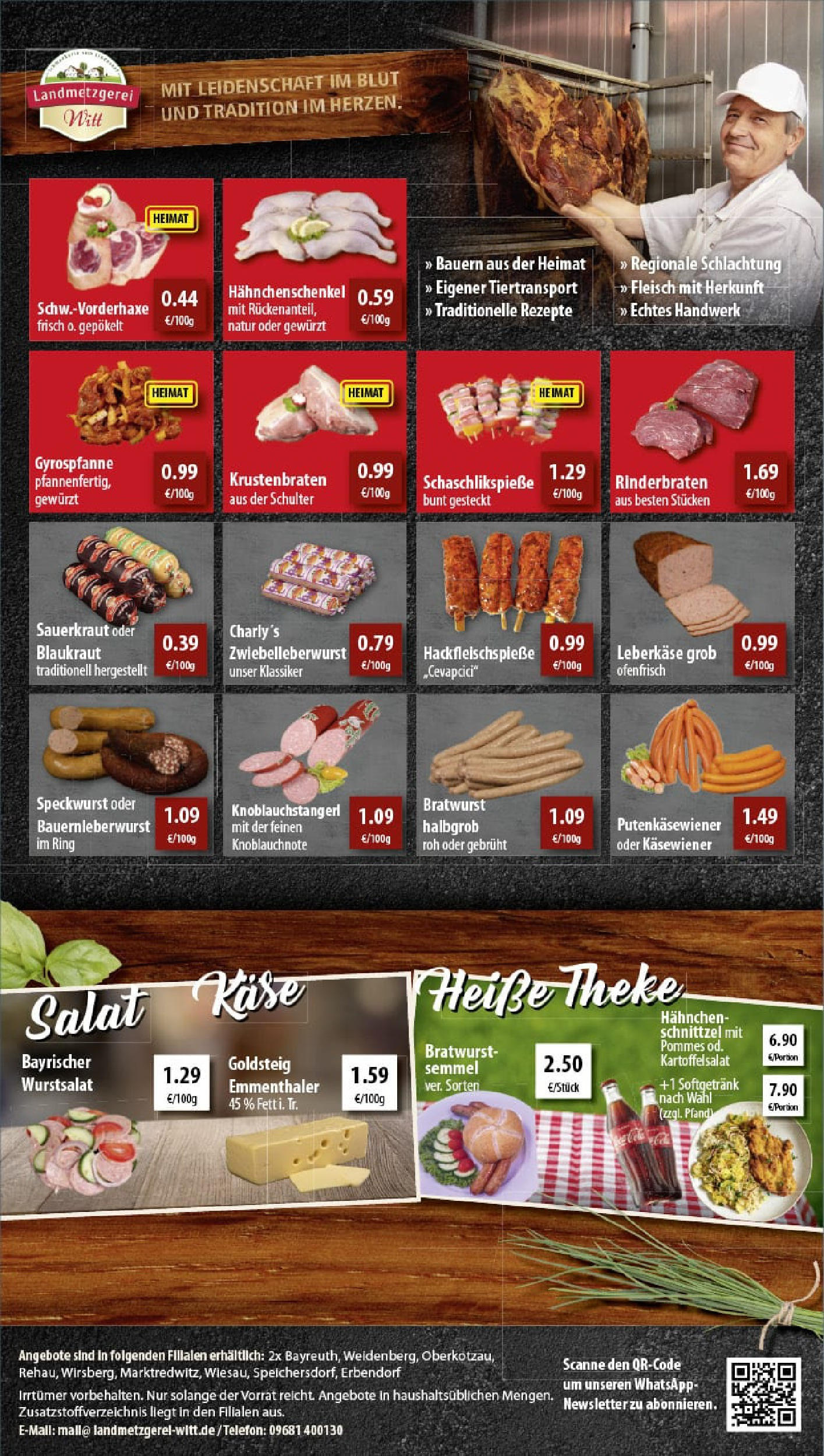 REWE Prospekt ab 06.07.2025 zum Blättern » Angebote | Seite: 9 | Produkte: Hahnchenschenkel, Bratwurst, Krustenbraten, Fleisch