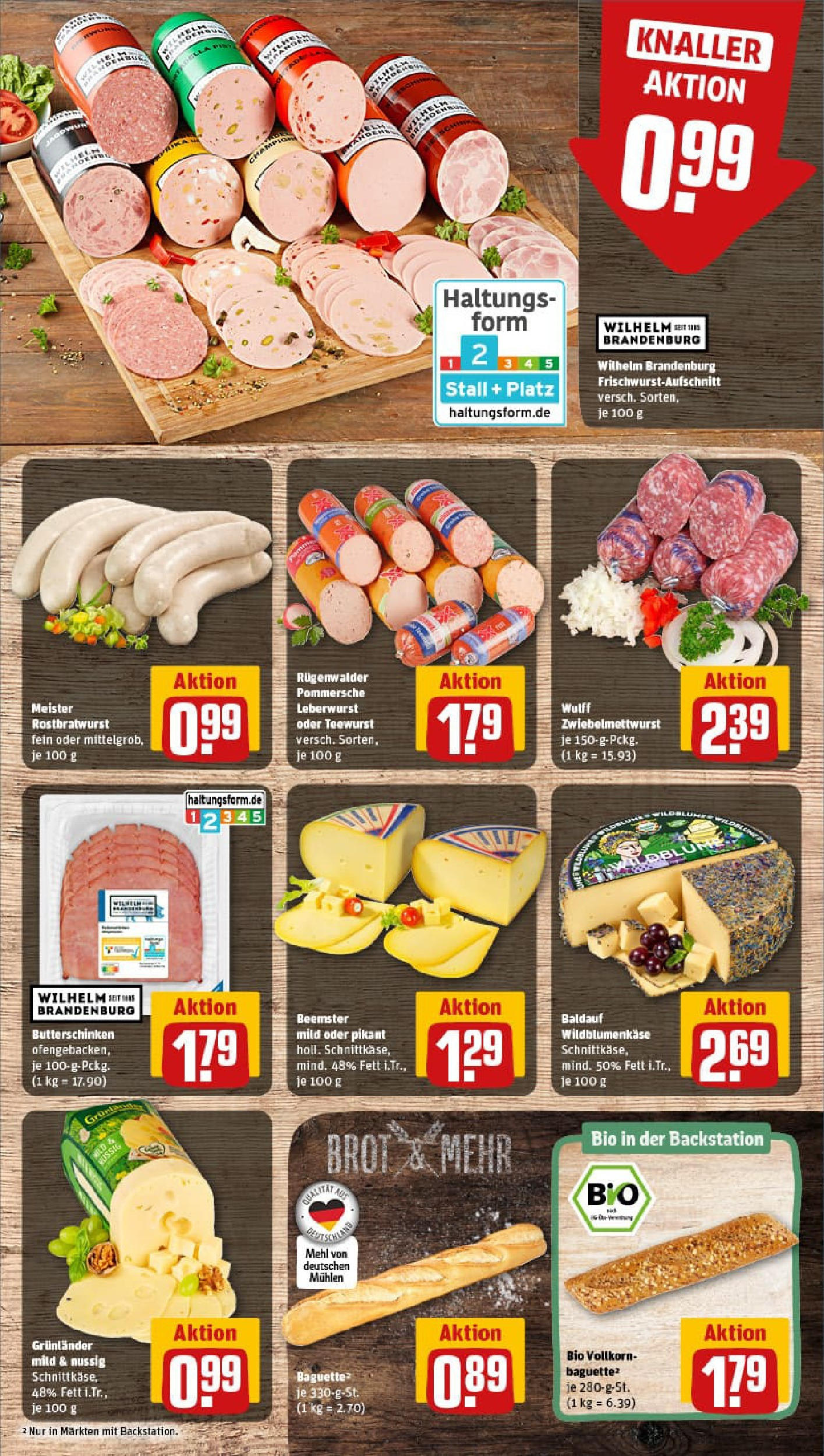 REWE Prospekt ab 06.07.2025 zum Blättern » Angebote | Seite: 9 | Produkte: Mehl, Baguette, Grunlander, Brot