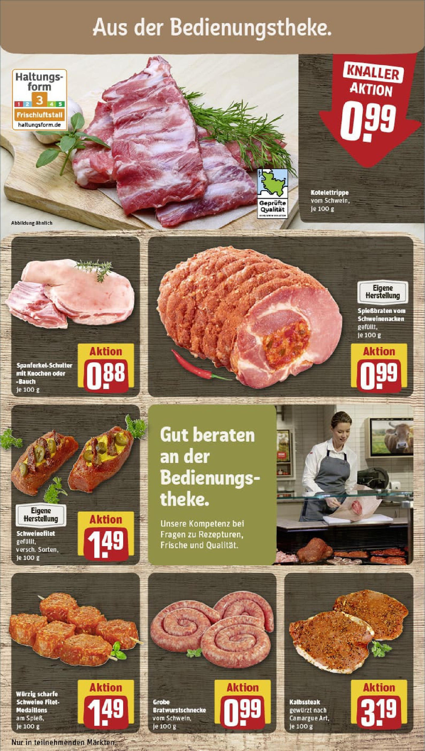 REWE Prospekt ab 06.07.2025 zum Blättern » Angebote | Seite: 10 | Produkte: Schweinenacken, Schweinefilet