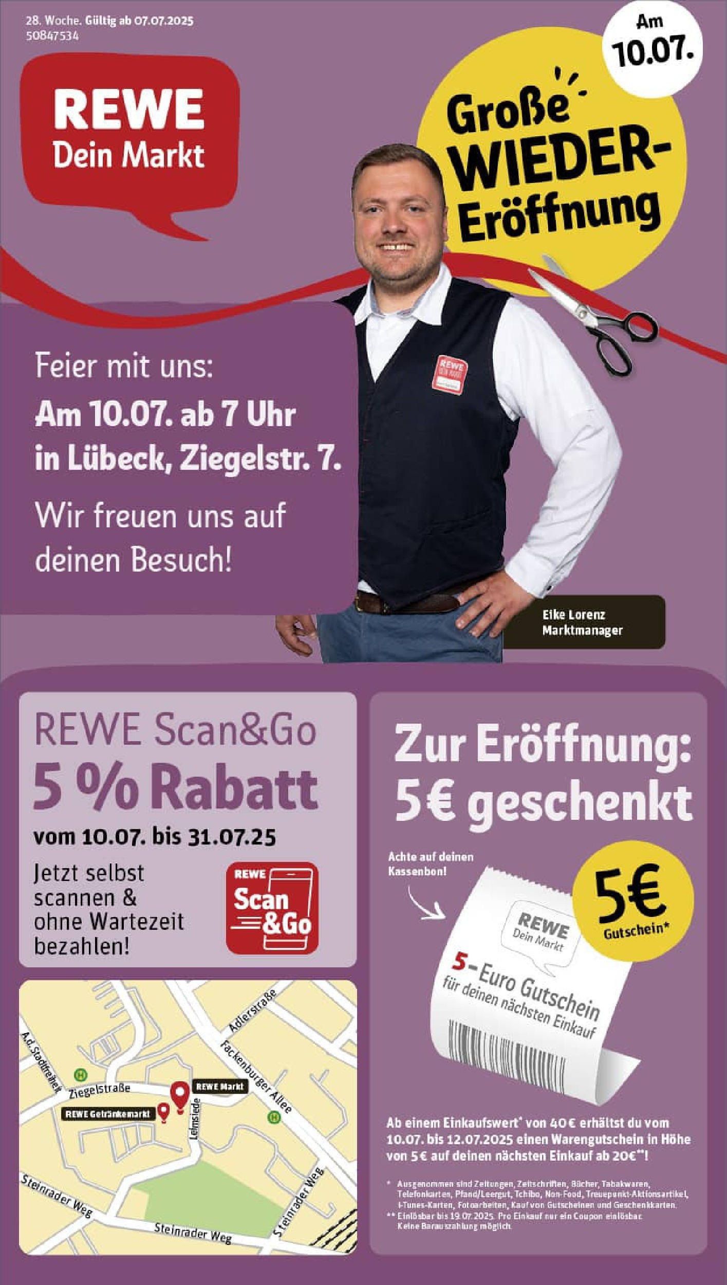 REWE Prospekt ab 06.07.2025 zum Blättern » Angebote | Seite: 1 | Produkte: Uhr