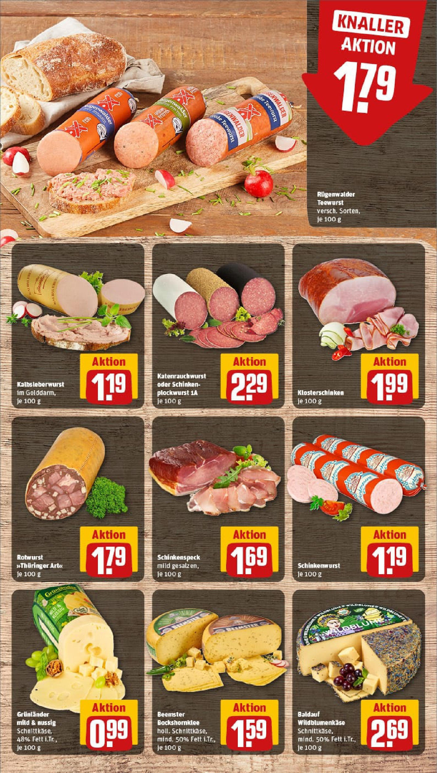 REWE Prospekt ab 06.07.2025 zum Blättern » Angebote | Seite: 9 | Produkte: Grunlander, Schinken