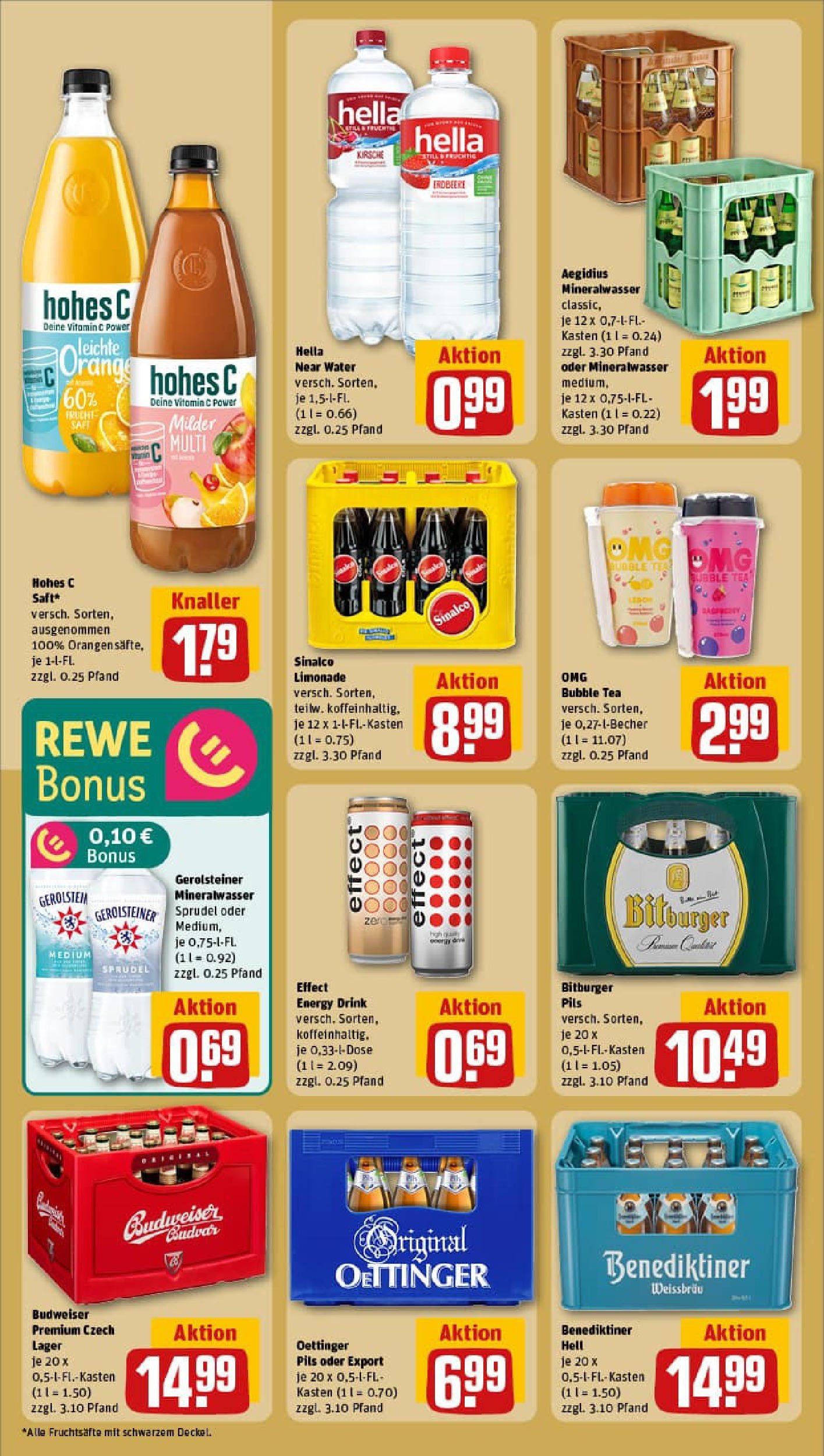 REWE Prospekt ab 06.07.2025 zum Blättern » Angebote | Seite: 16 | Produkte: Energy, Limonade, Saft, Gerolsteiner