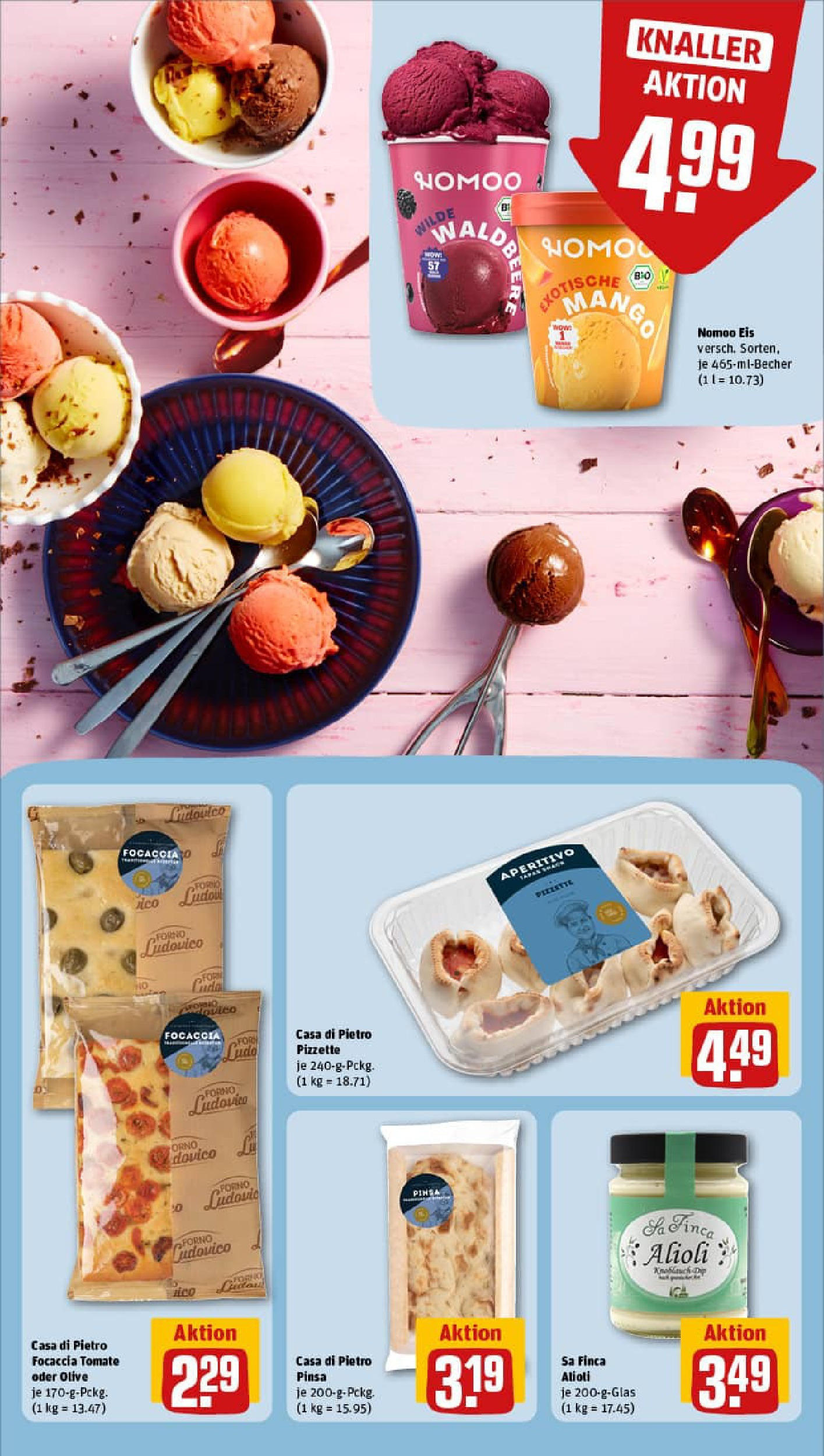 REWE Prospekt ab 06.07.2025 zum Blättern » Angebote | Seite: 28 | Produkte: Mango, Eis