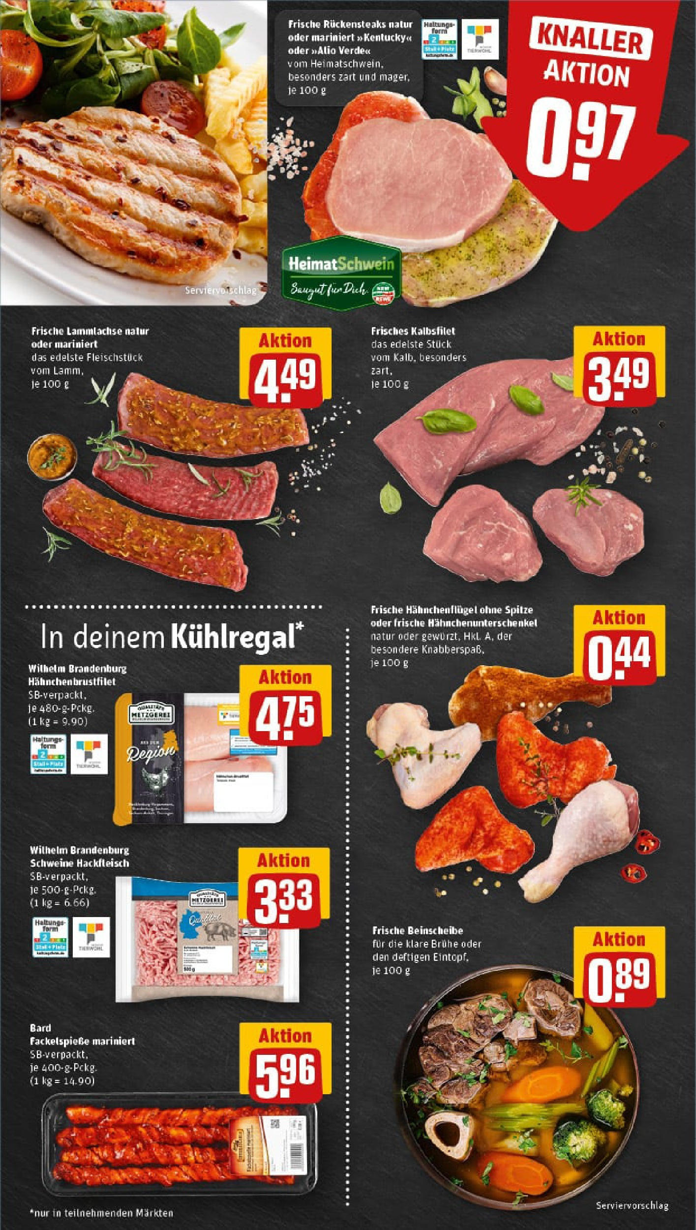 REWE Prospekt ab 06.07.2025 zum Blättern » Angebote | Seite: 6 | Produkte: Steak, Hackfleisch