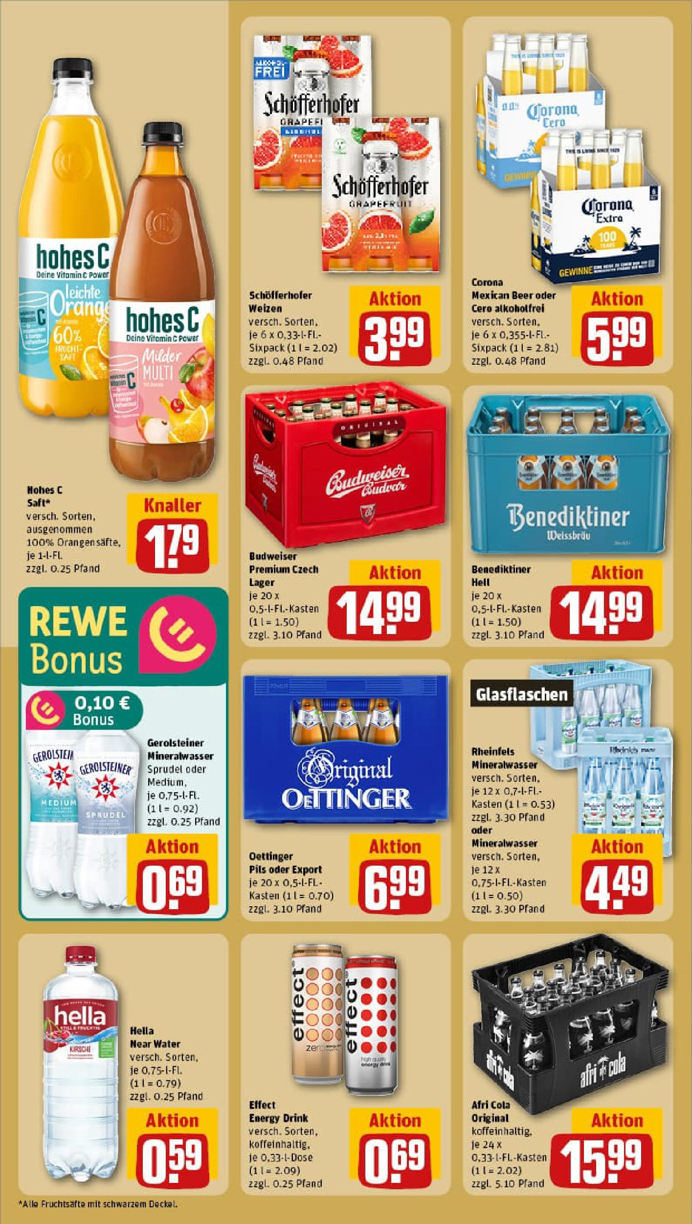 REWE Prospekt ab 06.07.2025 zum Blättern » Angebote | Seite: 18 | Produkte: Decke, Grapefruit, Saft, Gerolsteiner