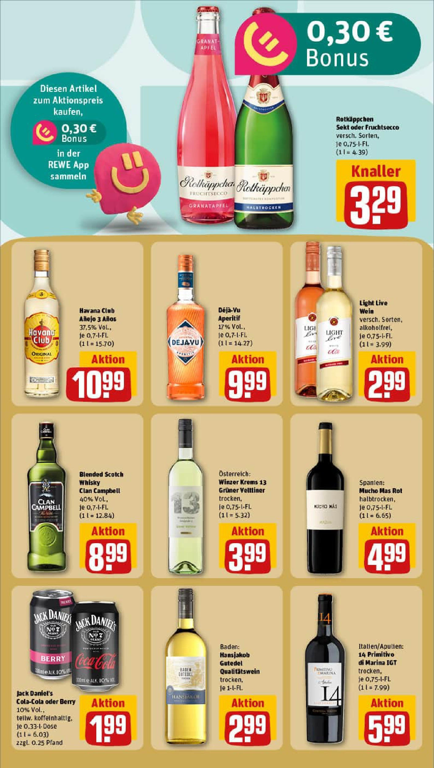 REWE Prospekt ab 06.07.2025 zum Blättern » Angebote | Seite: 19 | Produkte: Havana club, Rum, Äpfel, Wein