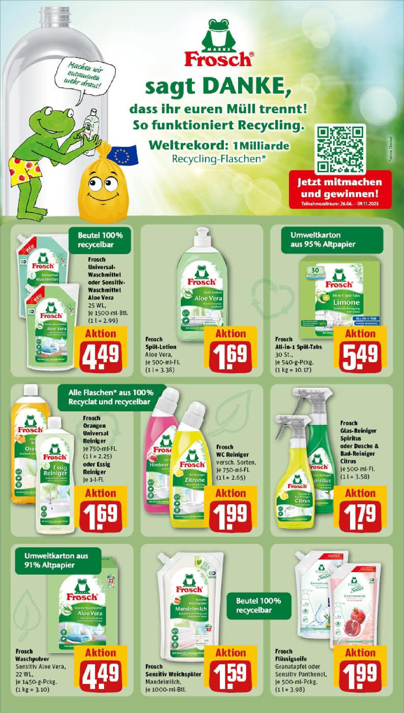 REWE Prospekt ab 06.07.2025 zum Blättern » Angebote | Seite: 25 | Produkte: Dusche, Waschpulver, Weichspüler, Waschmittel