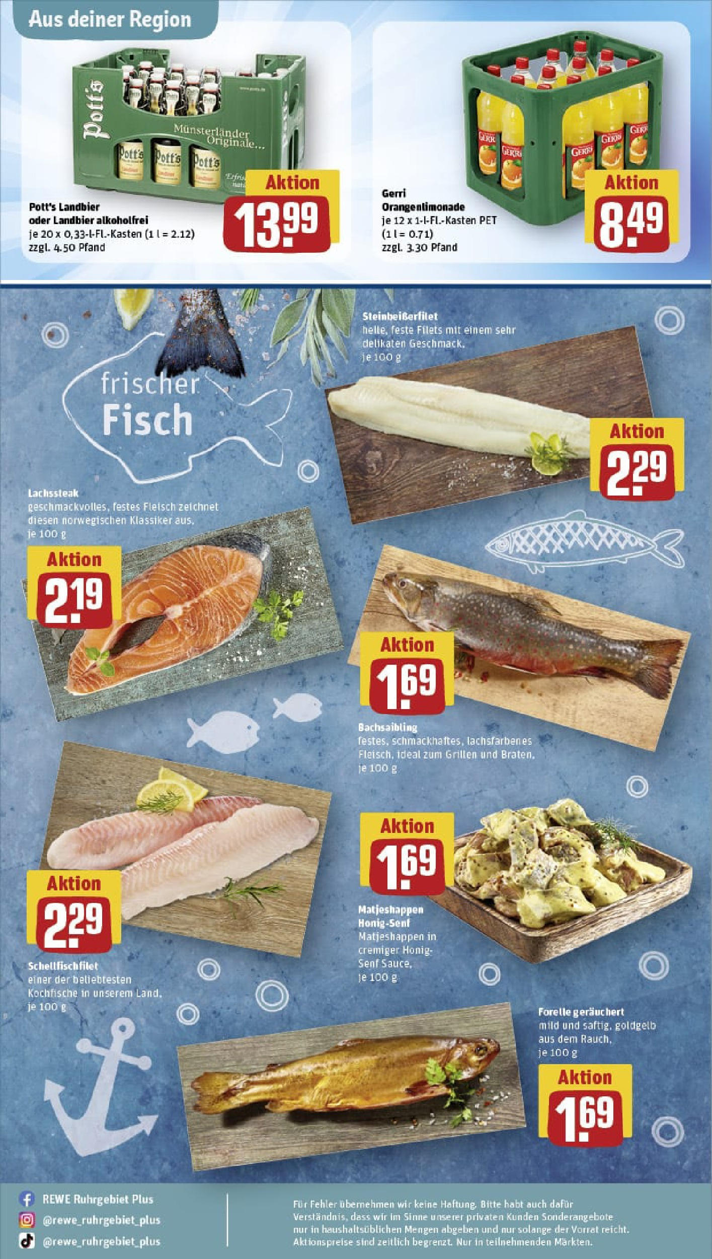 REWE Prospekt ab 06.07.2025 zum Blättern » Angebote | Seite: 31 | Produkte: Fisch, Steak, Fleisch