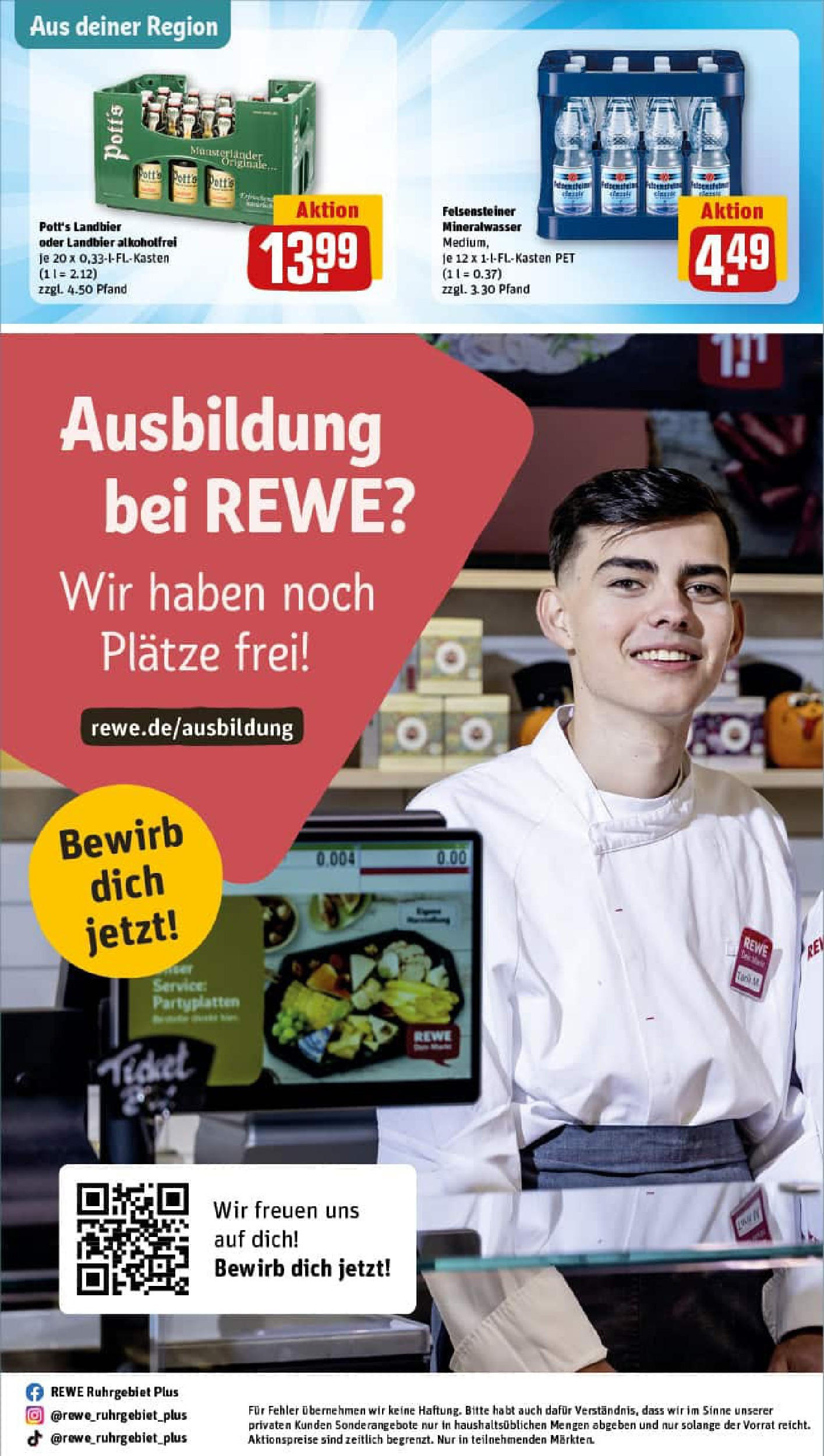 REWE Prospekt ab 06.07.2025 zum Blättern » Angebote | Seite: 33 | Produkte: Mineralwasser
