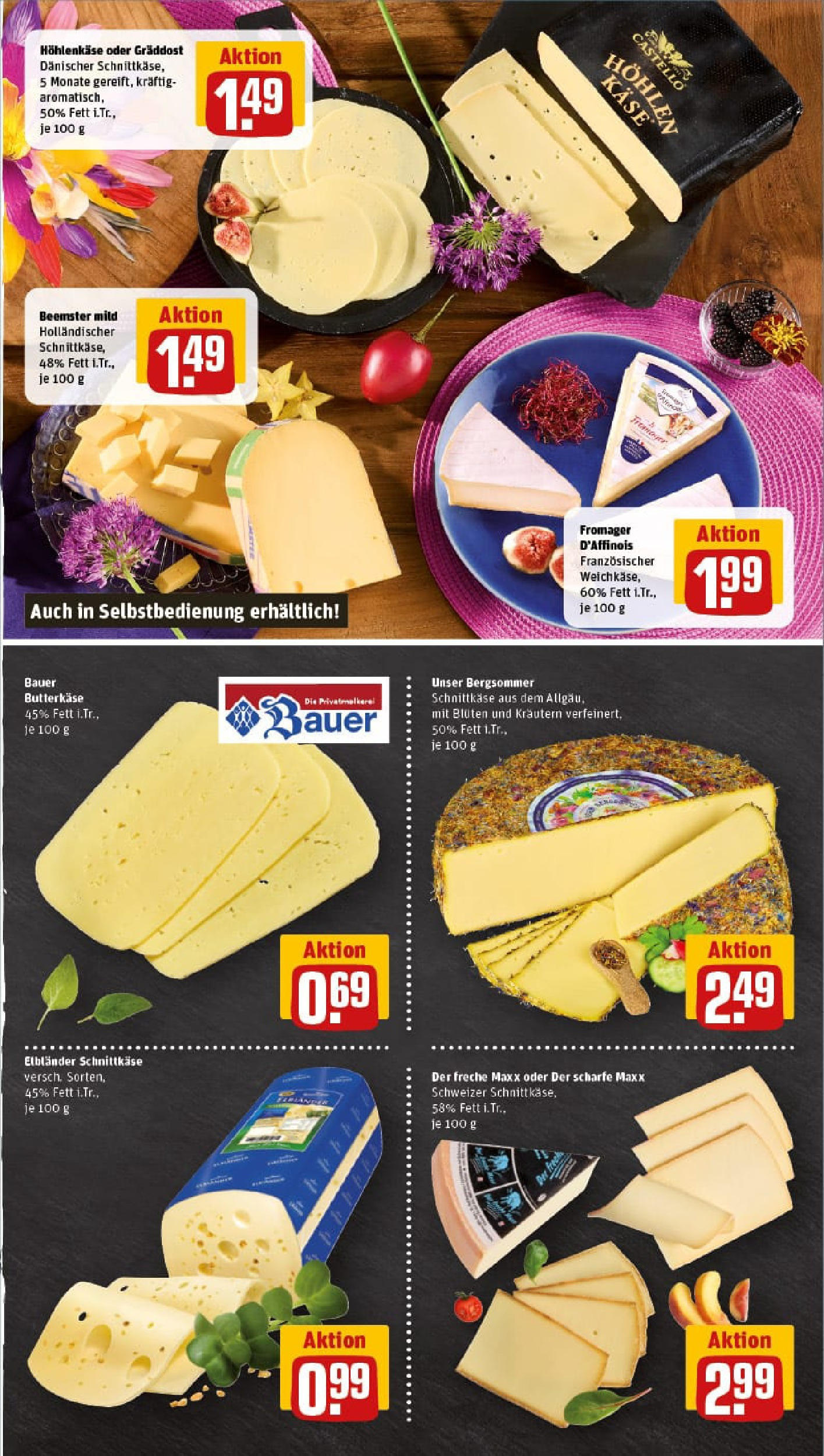 REWE Prospekt ab 06.07.2025 zum Blättern » Angebote | Seite: 9 | Produkte: Käse