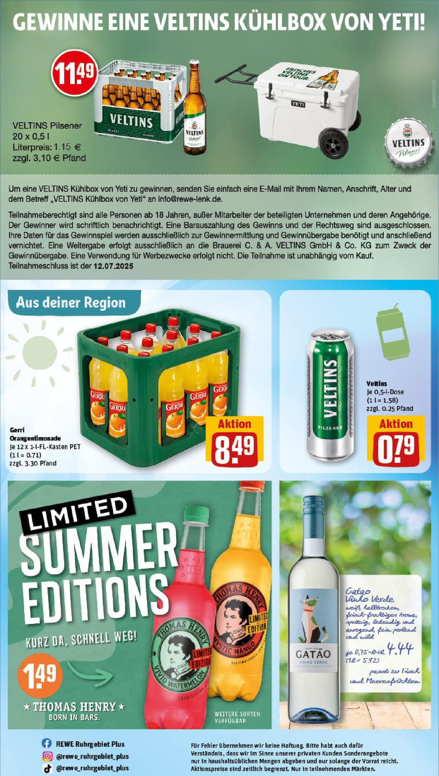 REWE Prospekt ab 06.07.2025 zum Blättern » Angebote | Seite: 31 | Produkte: Mixer, Fisch, Mango, Veltins
