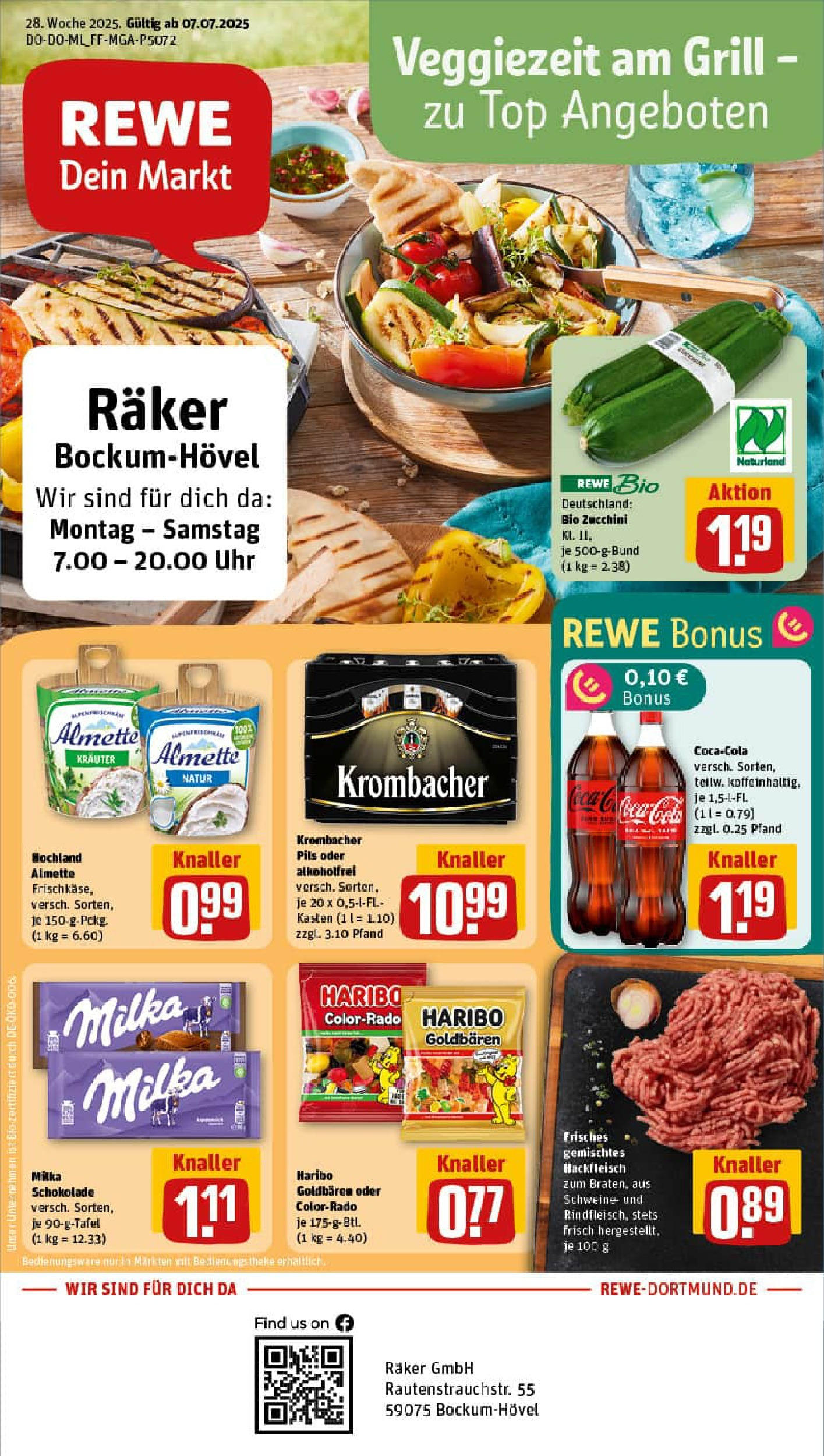 REWE Prospekt ab 06.07.2025 nächste Woche - Prospekt Hamm Vorschau von dem Prospekt des Geschäftes Rewe, gültig ab dem 06.07.2025