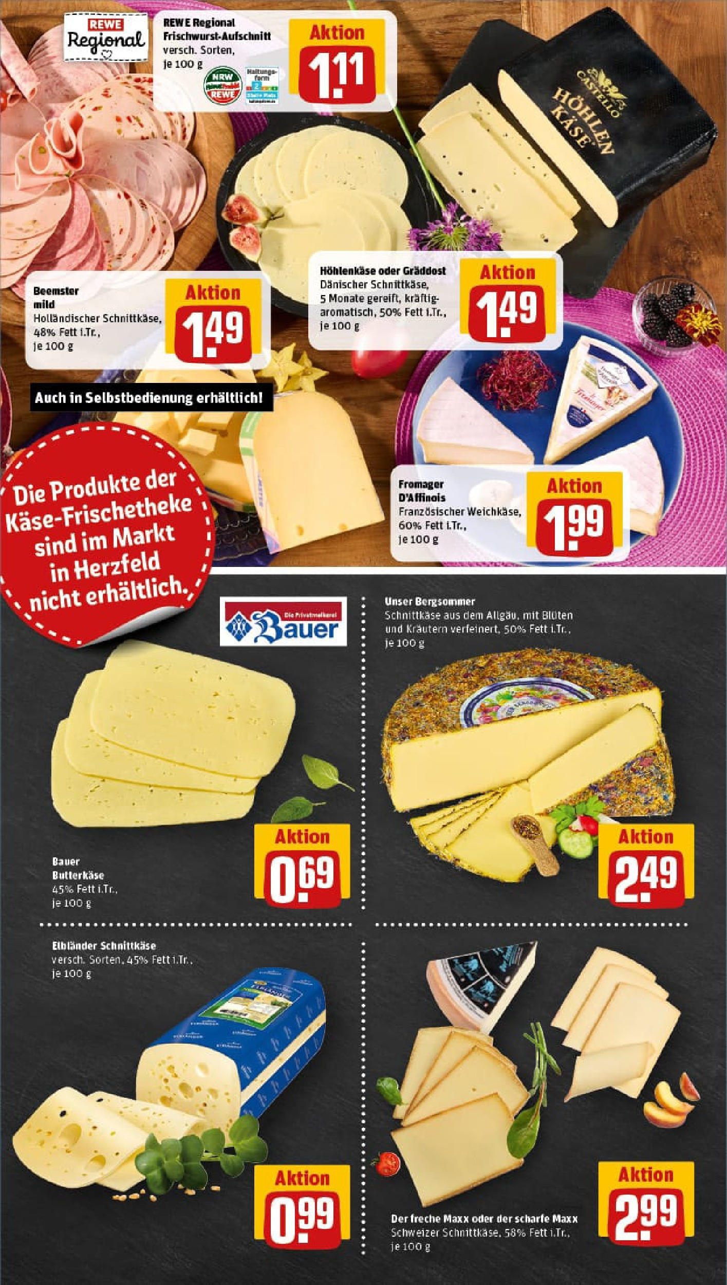 REWE Prospekt ab 06.07.2025 zum Blättern » Angebote | Seite: 9 | Produkte: Käse