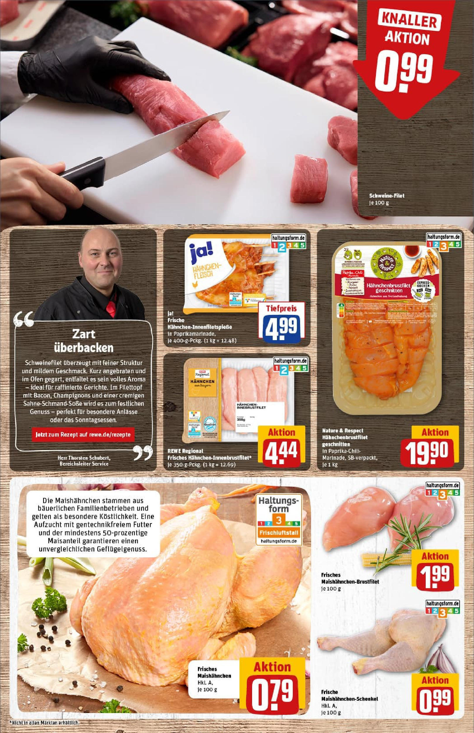 REWE Prospekt ab 06.07.2025 zum Blättern » Angebote | Seite: 8 | Produkte: Ofen, Hahnchen, Sahne, Fleisch