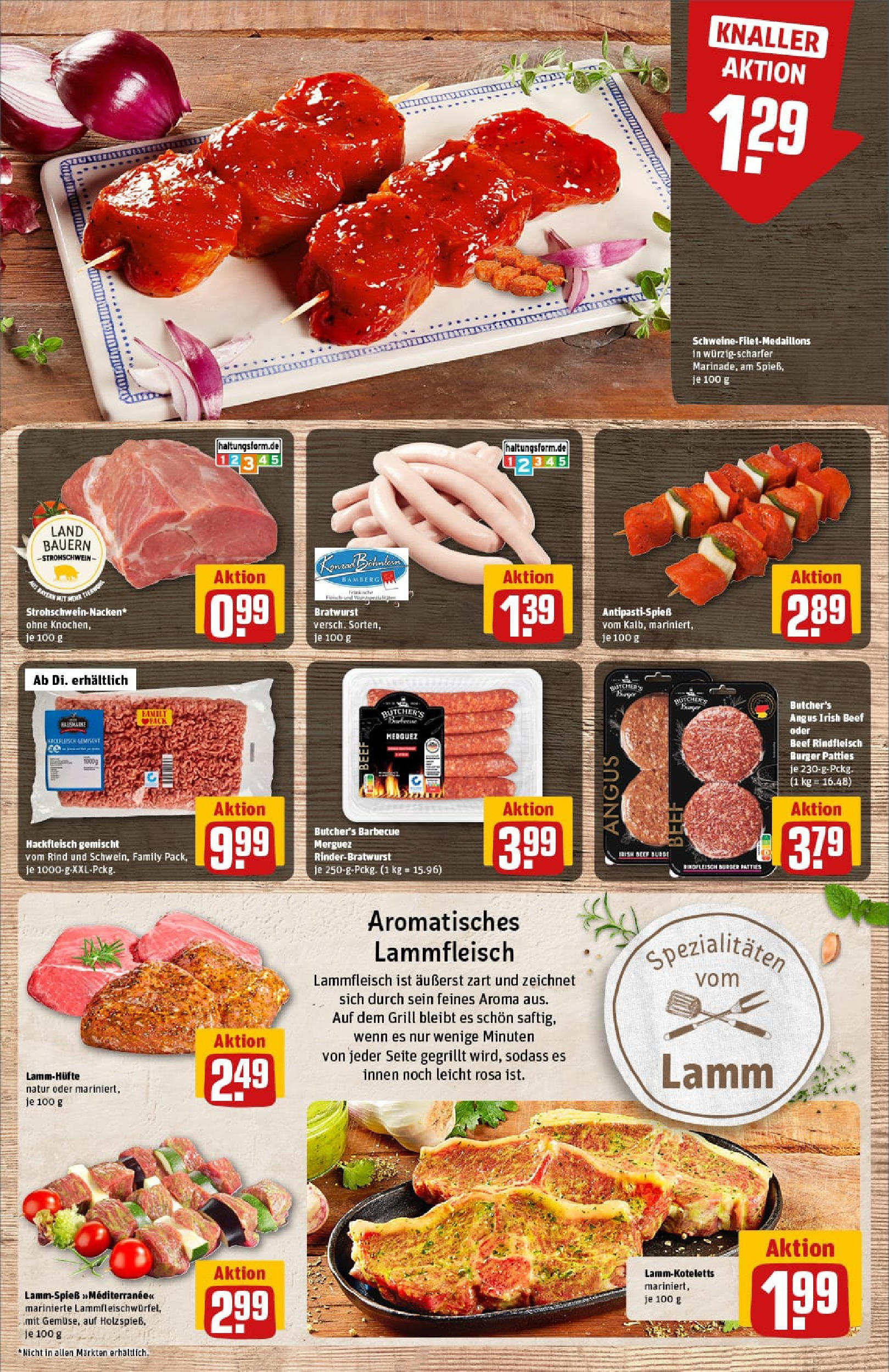 REWE Prospekt ab 06.07.2025 zum Blättern » Angebote | Seite: 9 | Produkte: Grill, Bratwurst, Rindfleisch, Hackfleisch
