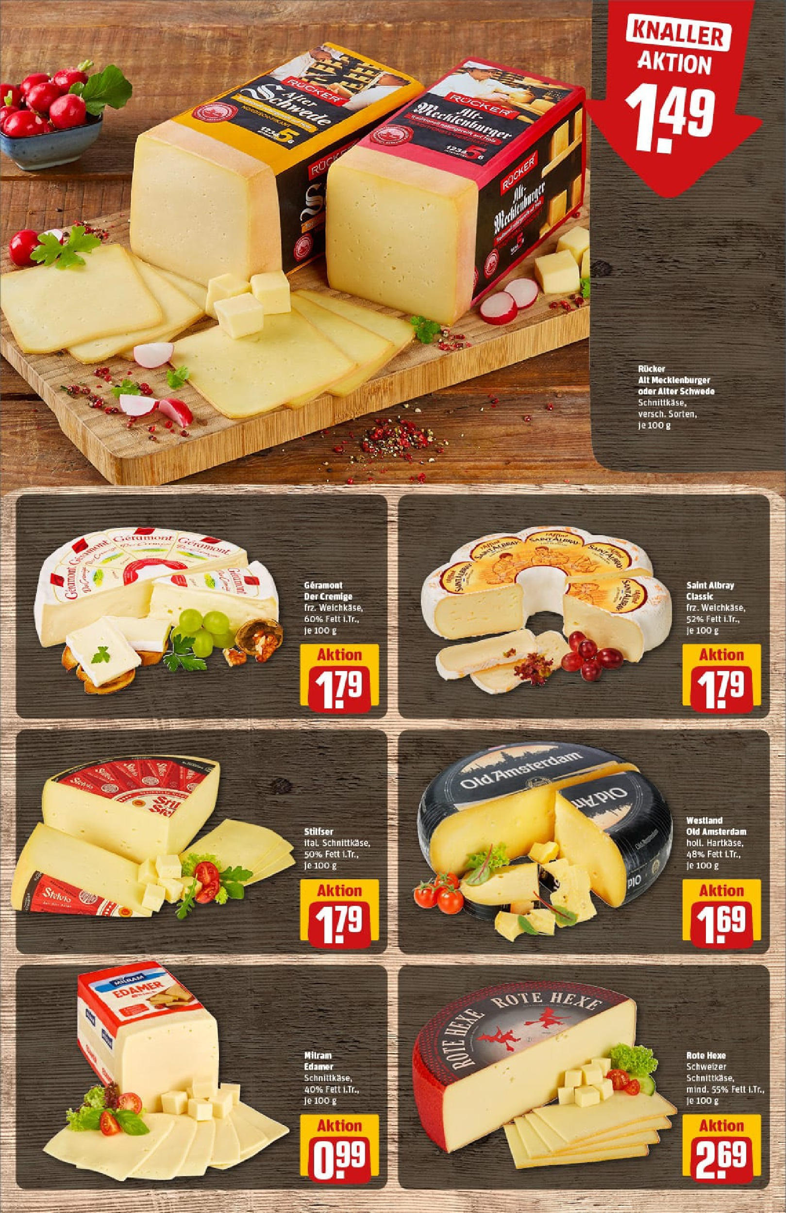 REWE Prospekt ab 06.07.2025 zum Blättern » Angebote | Seite: 15 | Produkte: Geramont, Edamer, Milram