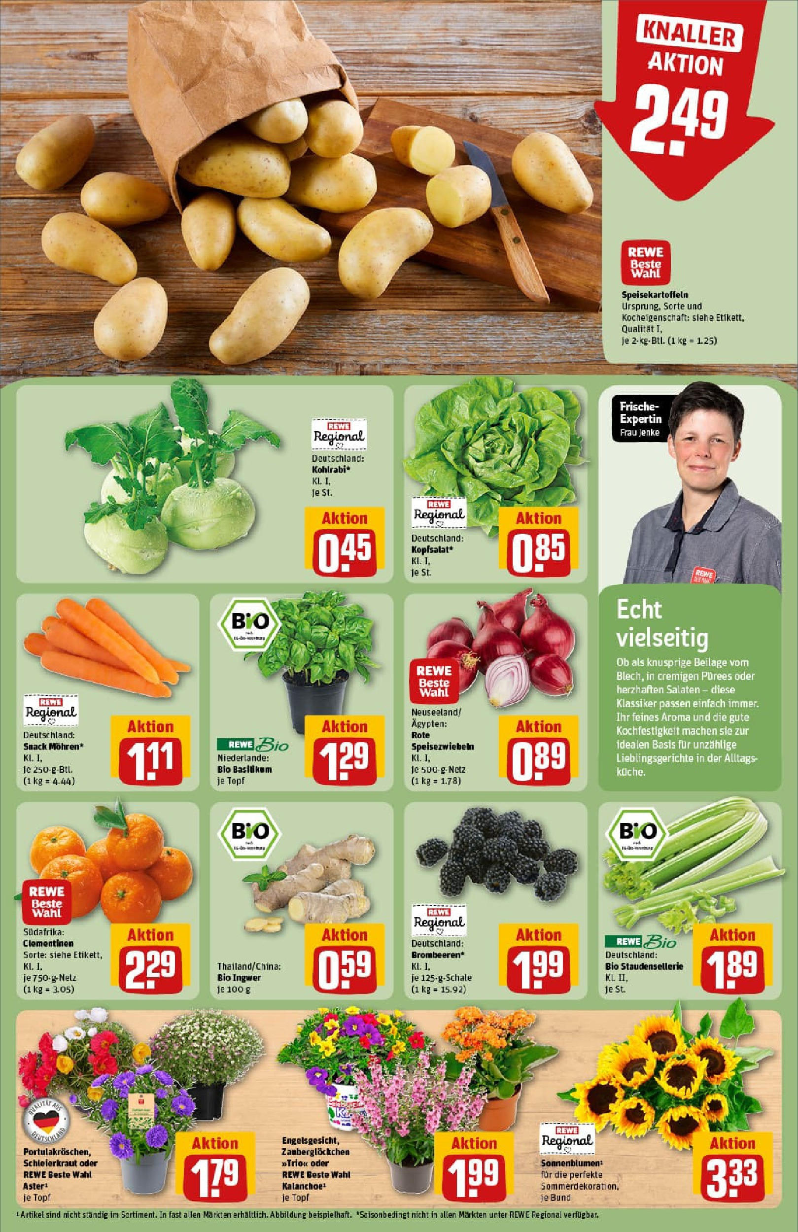 REWE Prospekt ab 06.07.2025 zum Blättern » Angebote | Seite: 7 | Produkte: Kohlrabi
