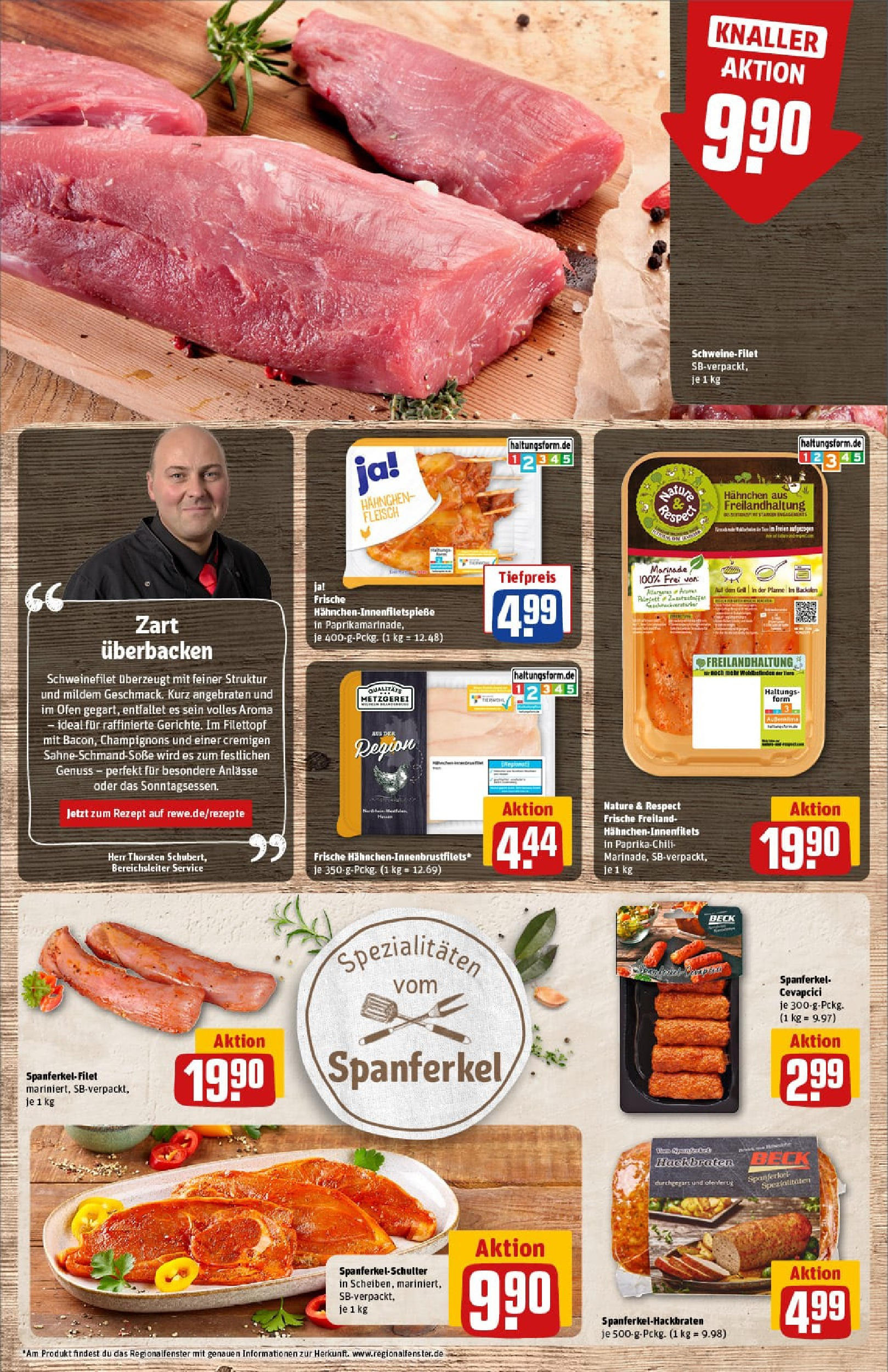 REWE Prospekt ab 06.07.2025 zum Blättern » Angebote | Seite: 8 | Produkte: Ofen, Hahnchen, Cevapcici, Fleisch