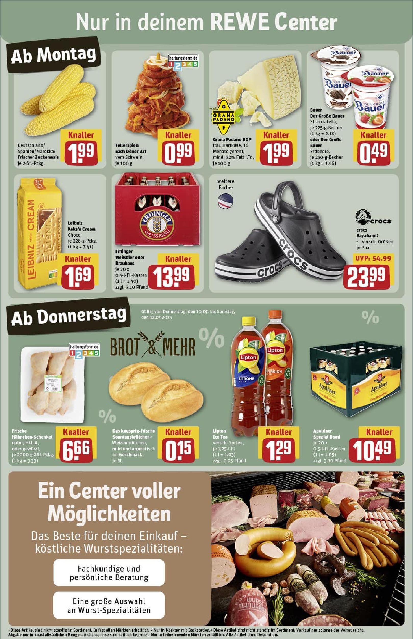 REWE Prospekt ab 06.07.2025 zum Blättern » Angebote | Seite: 3 | Produkte: Erdinger, Weißbier, Zitrone, Brot