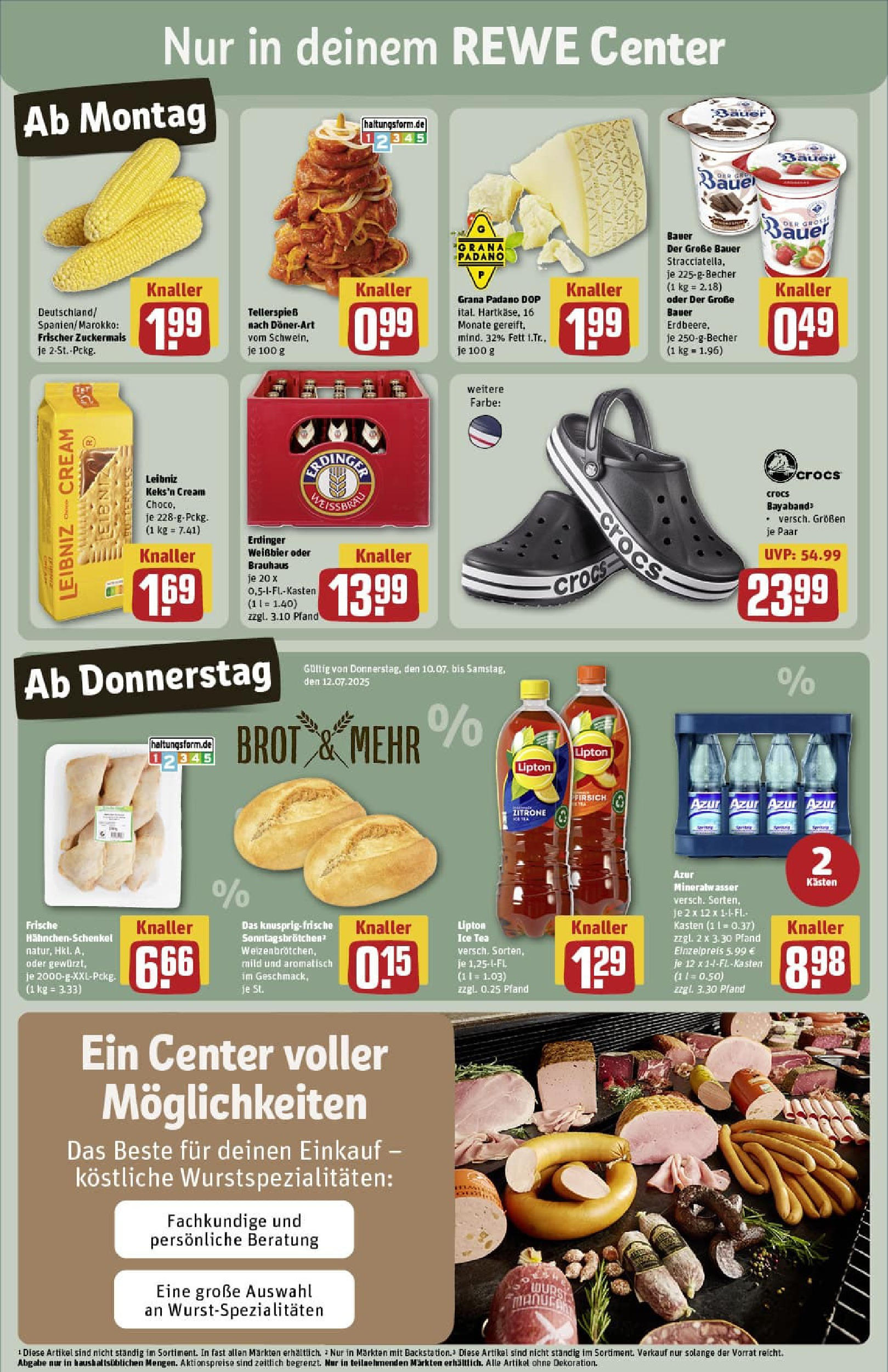 REWE Prospekt ab 06.07.2025 zum Blättern » Angebote | Seite: 3 | Produkte: Erdinger, Weißbier, Mineralwasser, Zitrone