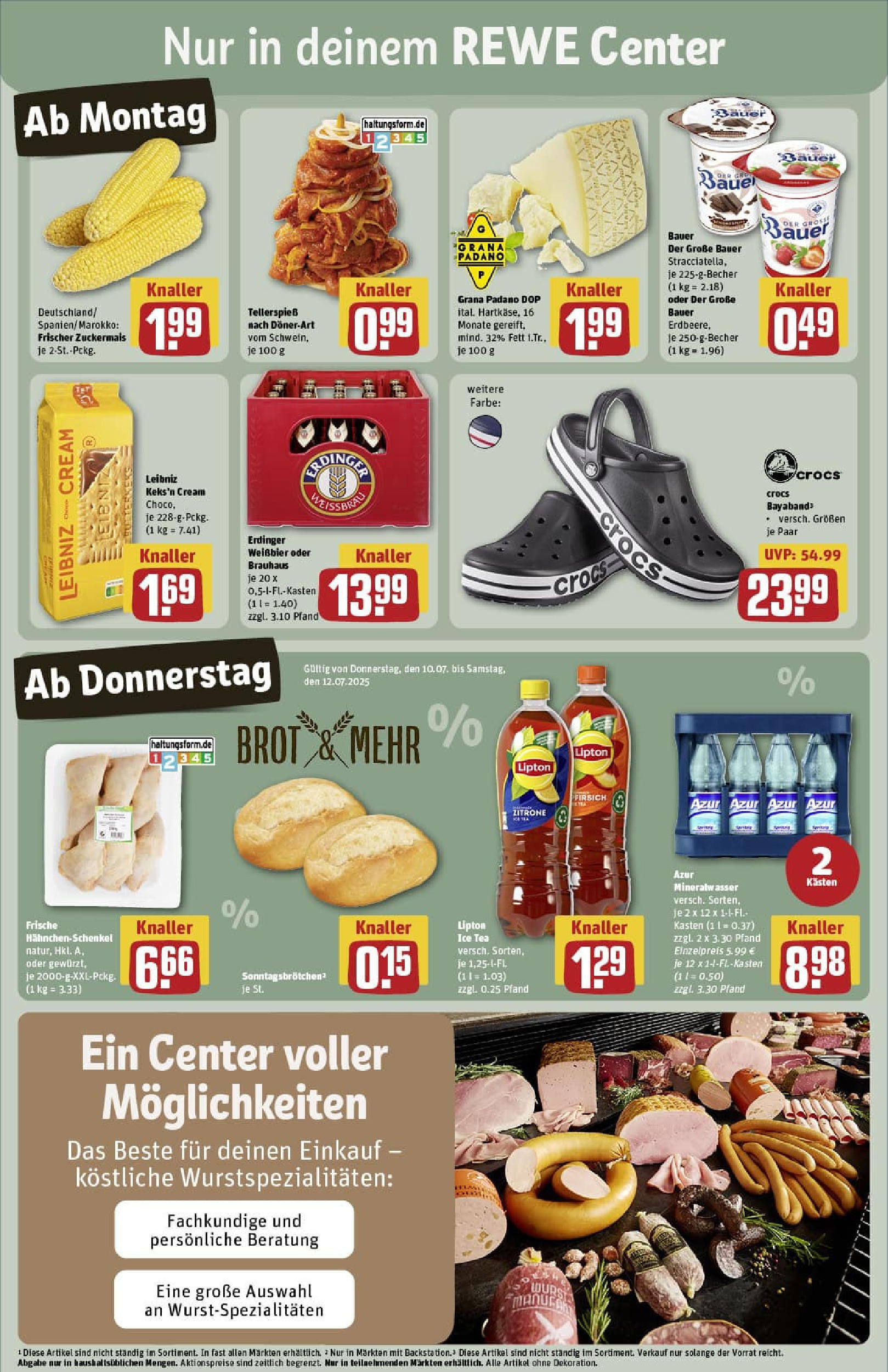 REWE Prospekt ab 06.07.2025 zum Blättern » Angebote | Seite: 3 | Produkte: Erdinger, Weißbier, Mineralwasser, Zitrone