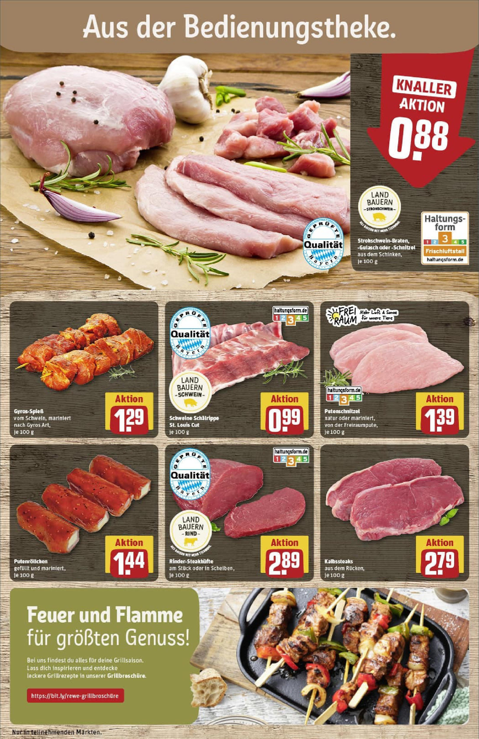 REWE Prospekt ab 06.07.2025 zum Blättern » Angebote | Seite: 10 | Produkte: Schnitzel, Gyros, Putenschnitzel, Steak