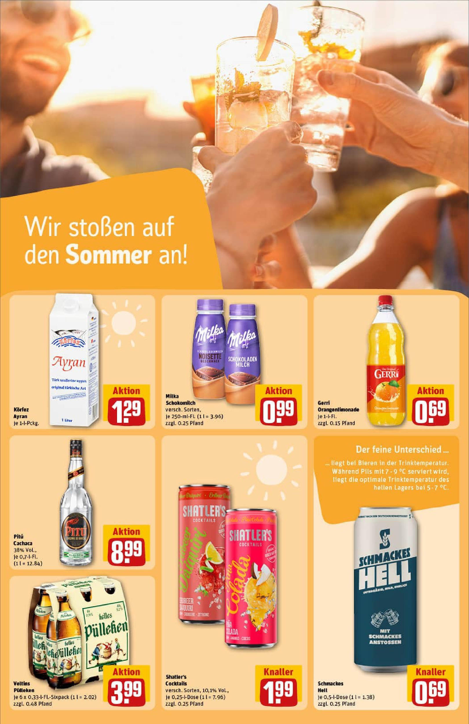 REWE Prospekt ab 06.07.2025 zum Blättern » Angebote | Seite: 19 | Produkte: Pils, Veltins pulleken, Milka, Veltins