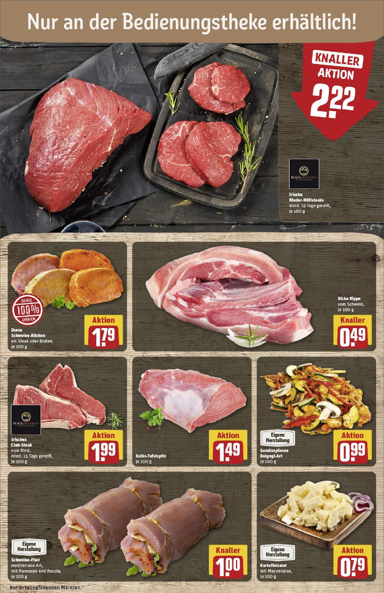 REWE Prospekt ab 06.07.2025 zum Blättern » Angebote | Seite: 10 | Produkte: Top, Schweinefilet, Steak