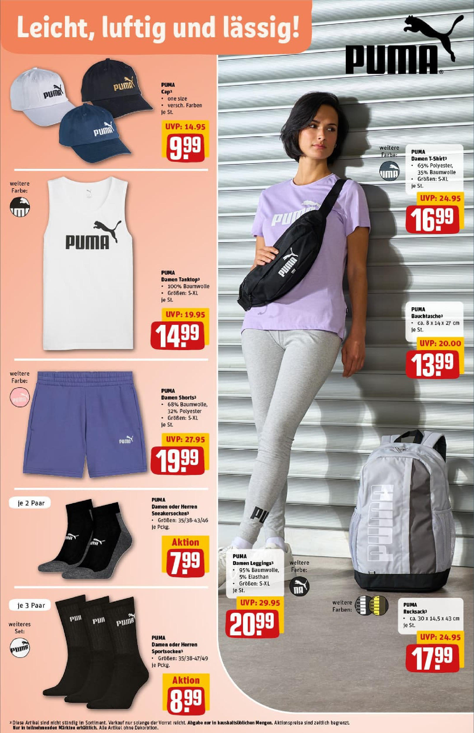 REWE Prospekt ab 06.07.2025 zum Blättern » Angebote | Seite: 30 | Produkte: Top, T-Shirt, Leggings, Rucksack