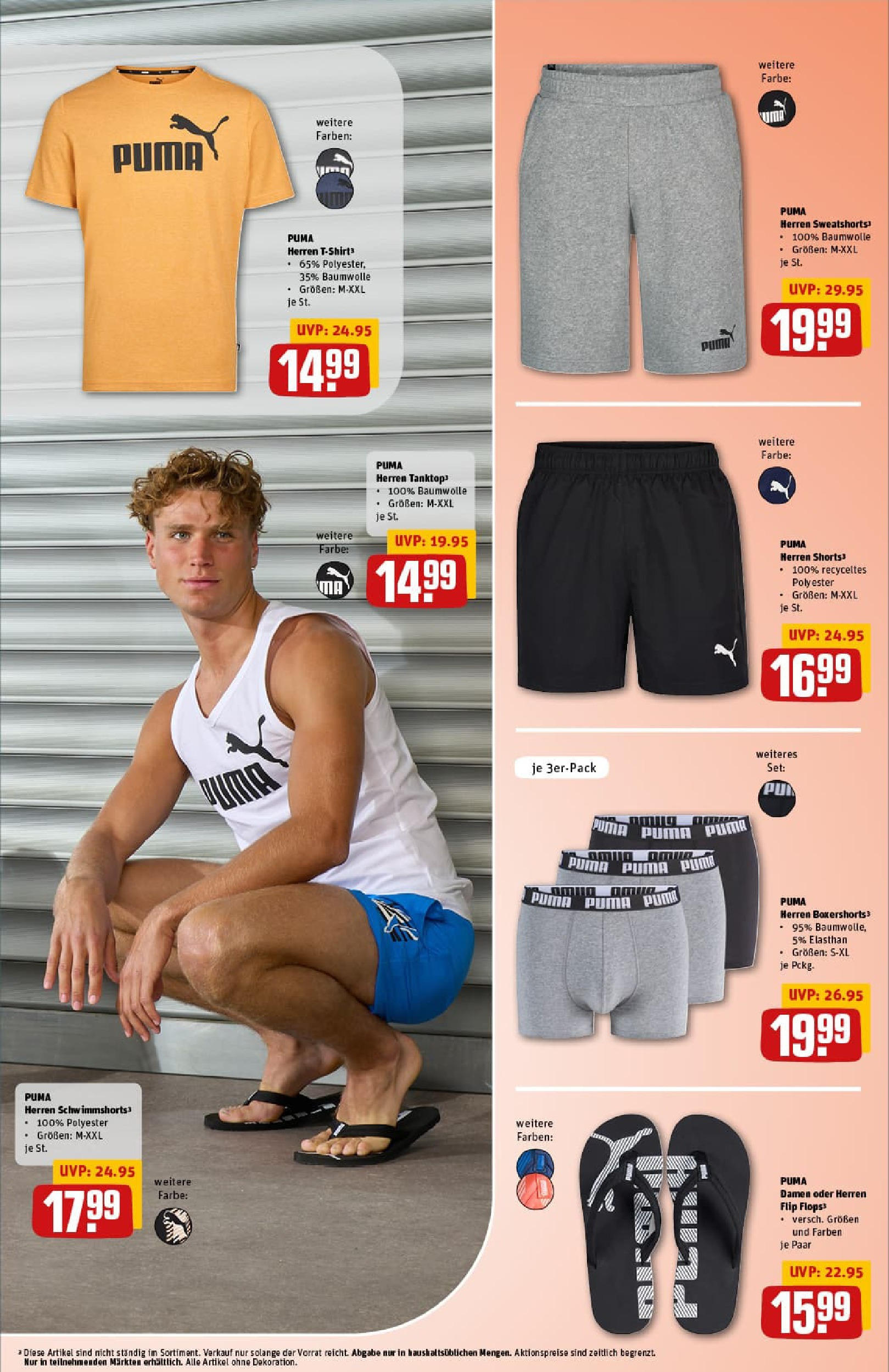 REWE Prospekt ab 06.07.2025 zum Blättern » Angebote | Seite: 31 | Produkte: Sweatshorts, Tanktop, Flip Flops, Flops