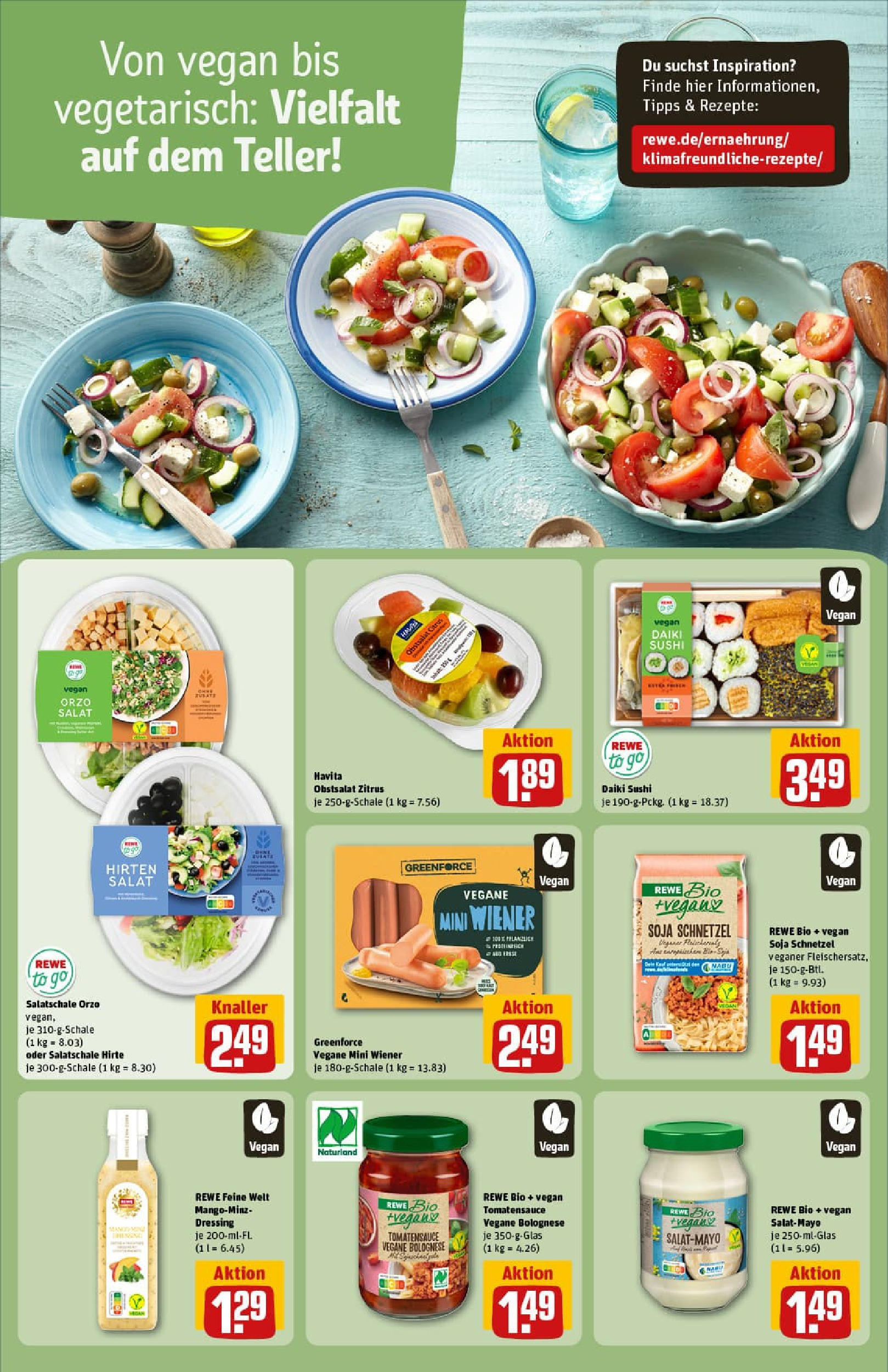 REWE Prospekt ab 06.07.2025 zum Blättern » Angebote | Seite: 18 | Produkte: Dressing, Mayonnaise, Salat