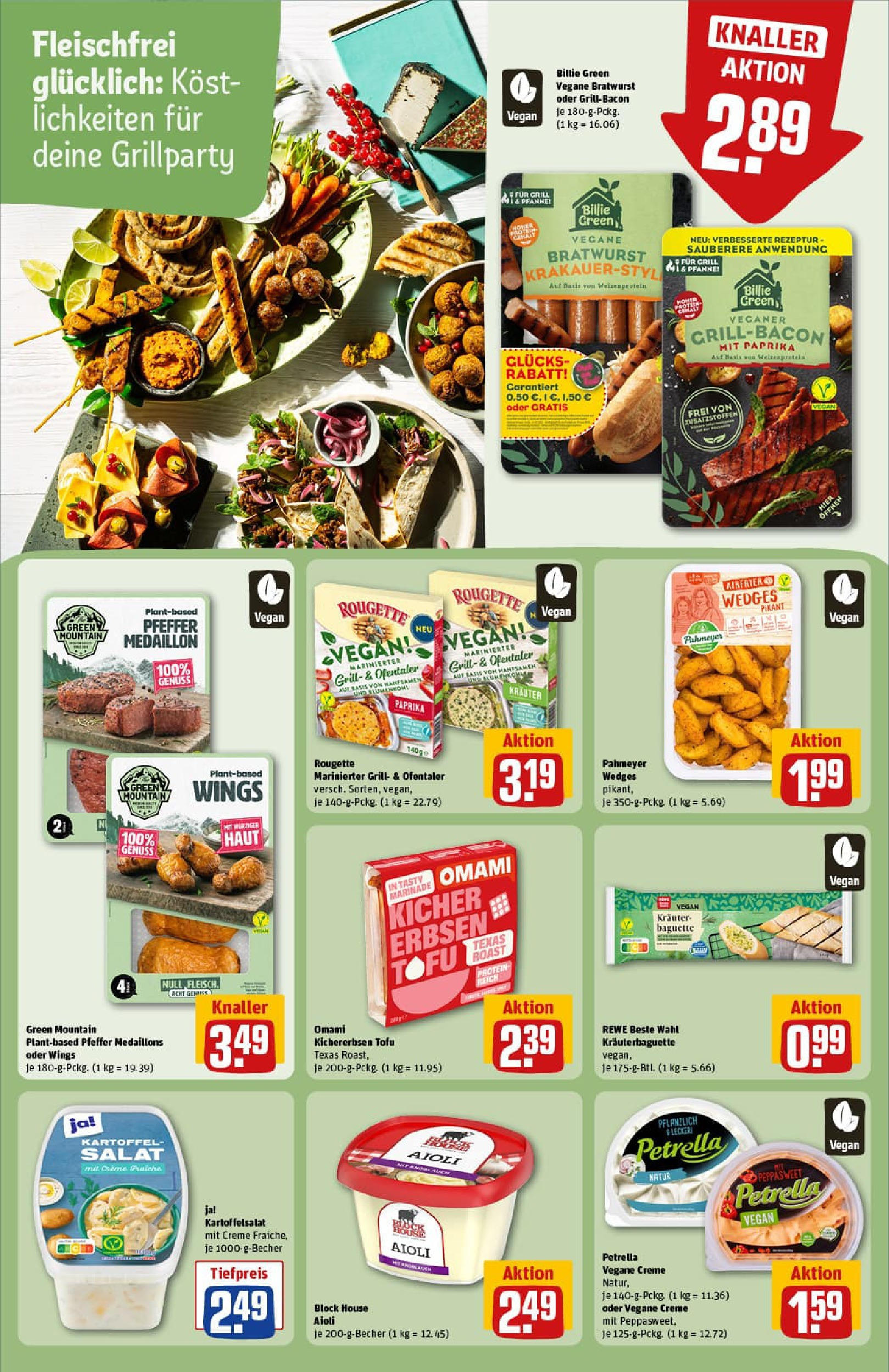 REWE Prospekt ab 06.07.2025 zum Blättern » Angebote | Seite: 20 | Produkte: Grill, Bratwurst, Paprika, Erbsen