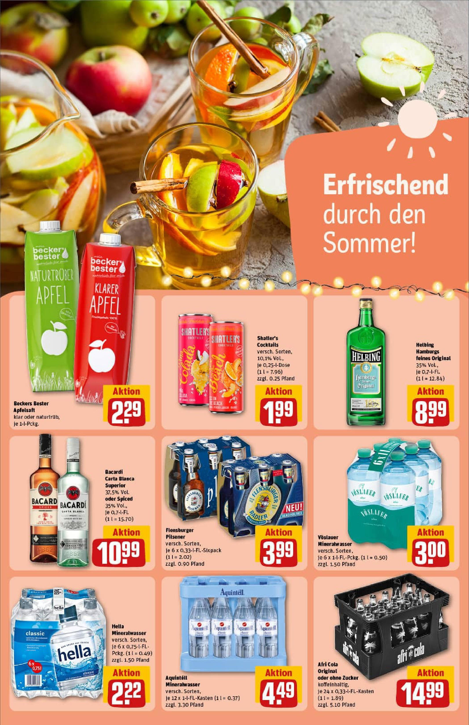 REWE Prospekt ab 06.07.2025 zum Blättern » Angebote | Seite: 17 | Produkte: Bacardi, Cola, Rum, Flensburger