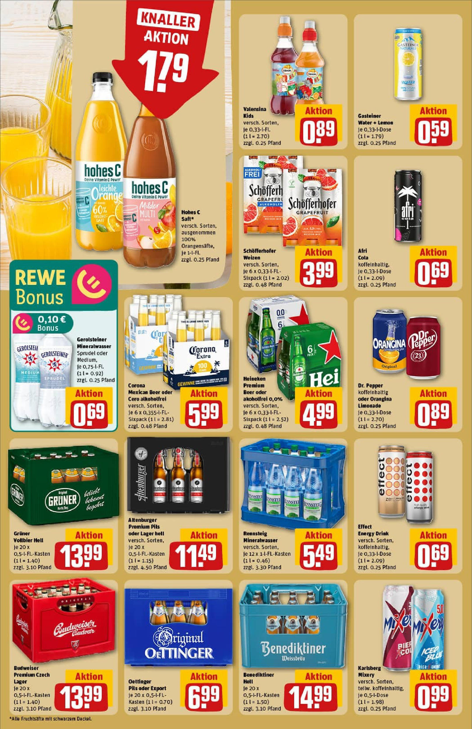 REWE Prospekt ab 06.07.2025 zum Blättern » Angebote | Seite: 24 | Produkte: Cola, Pils, Benediktiner hell, Valensina