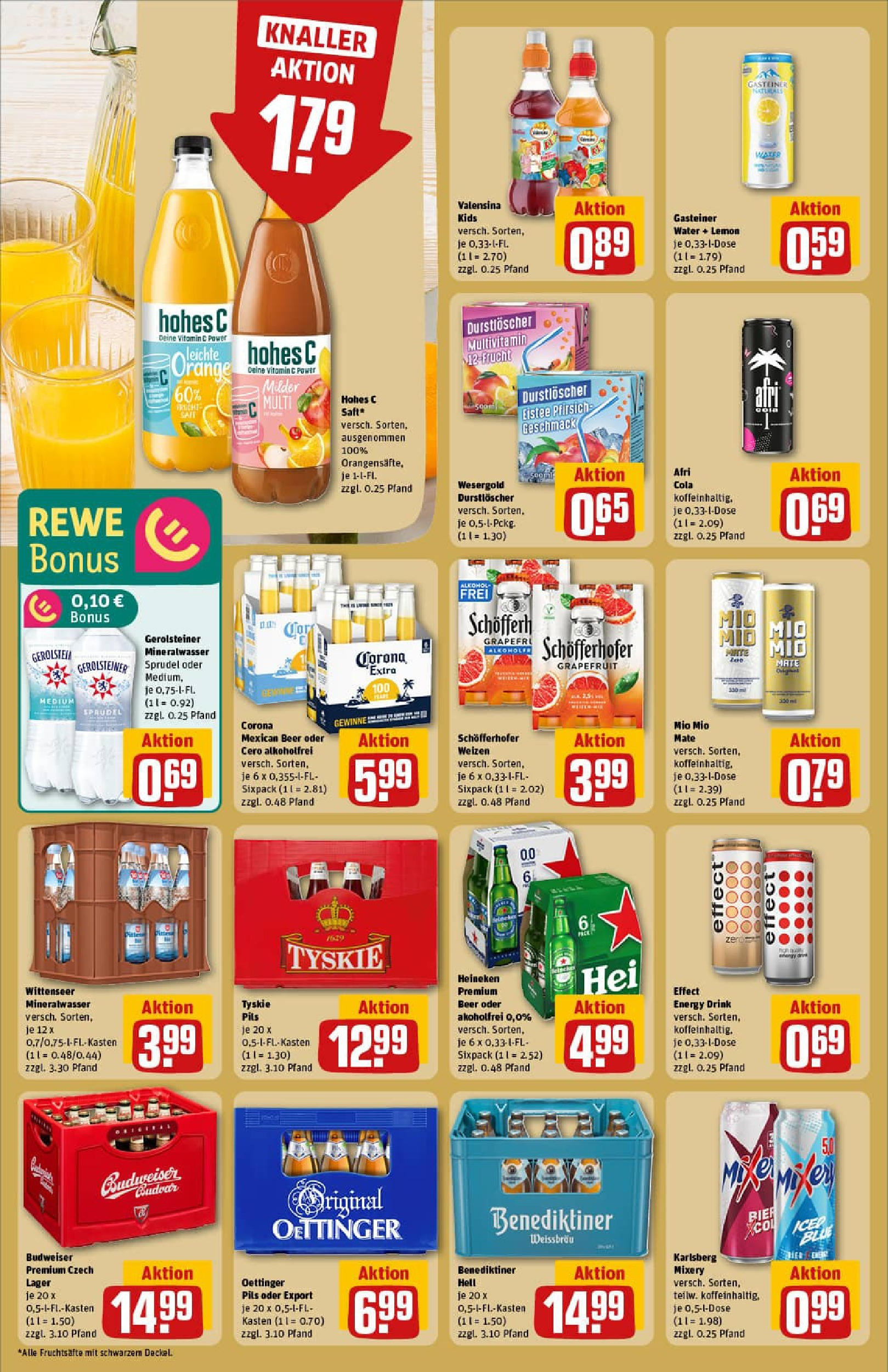 REWE Prospekt ab 06.07.2025 zum Blättern » Angebote | Seite: 20 | Produkte: Durstloscher, Cola, Mio mio mate, Hohes c