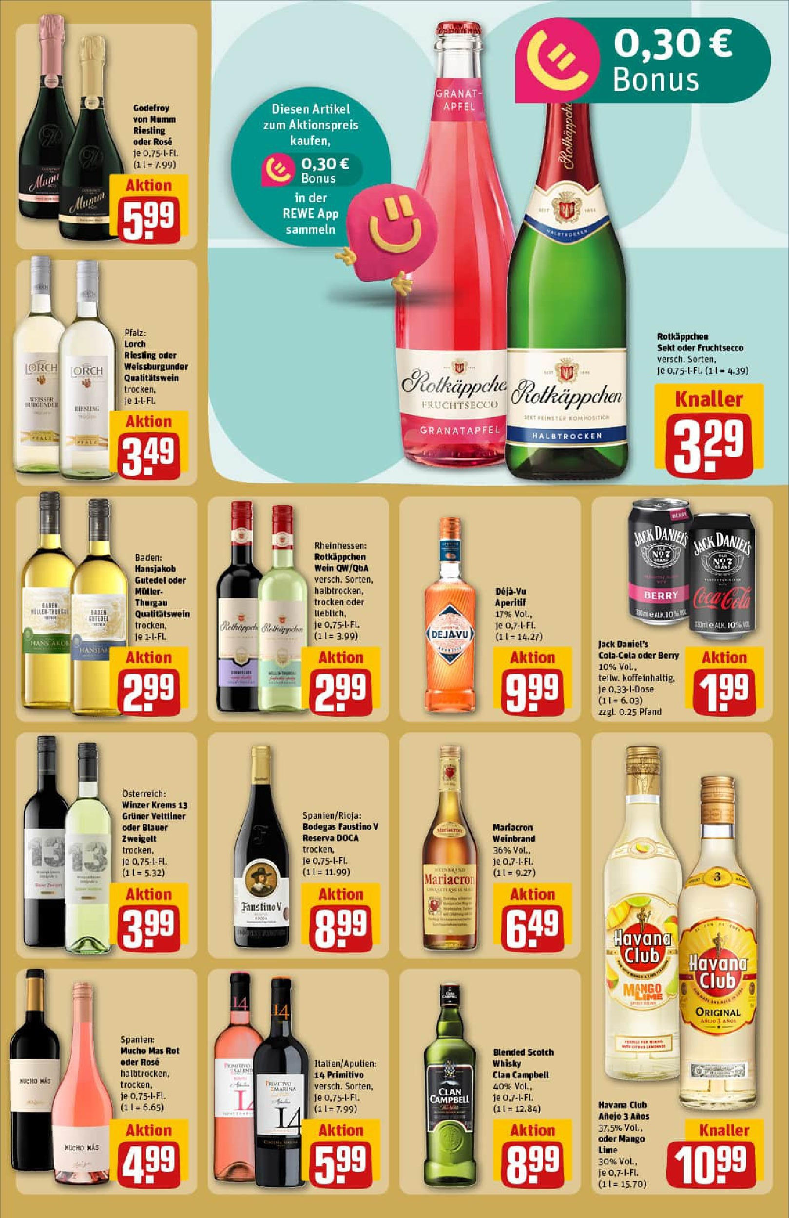 REWE Prospekt ab 06.07.2025 zum Blättern » Angebote | Seite: 25 | Produkte: Havana club, Äpfel, Mango, Wein
