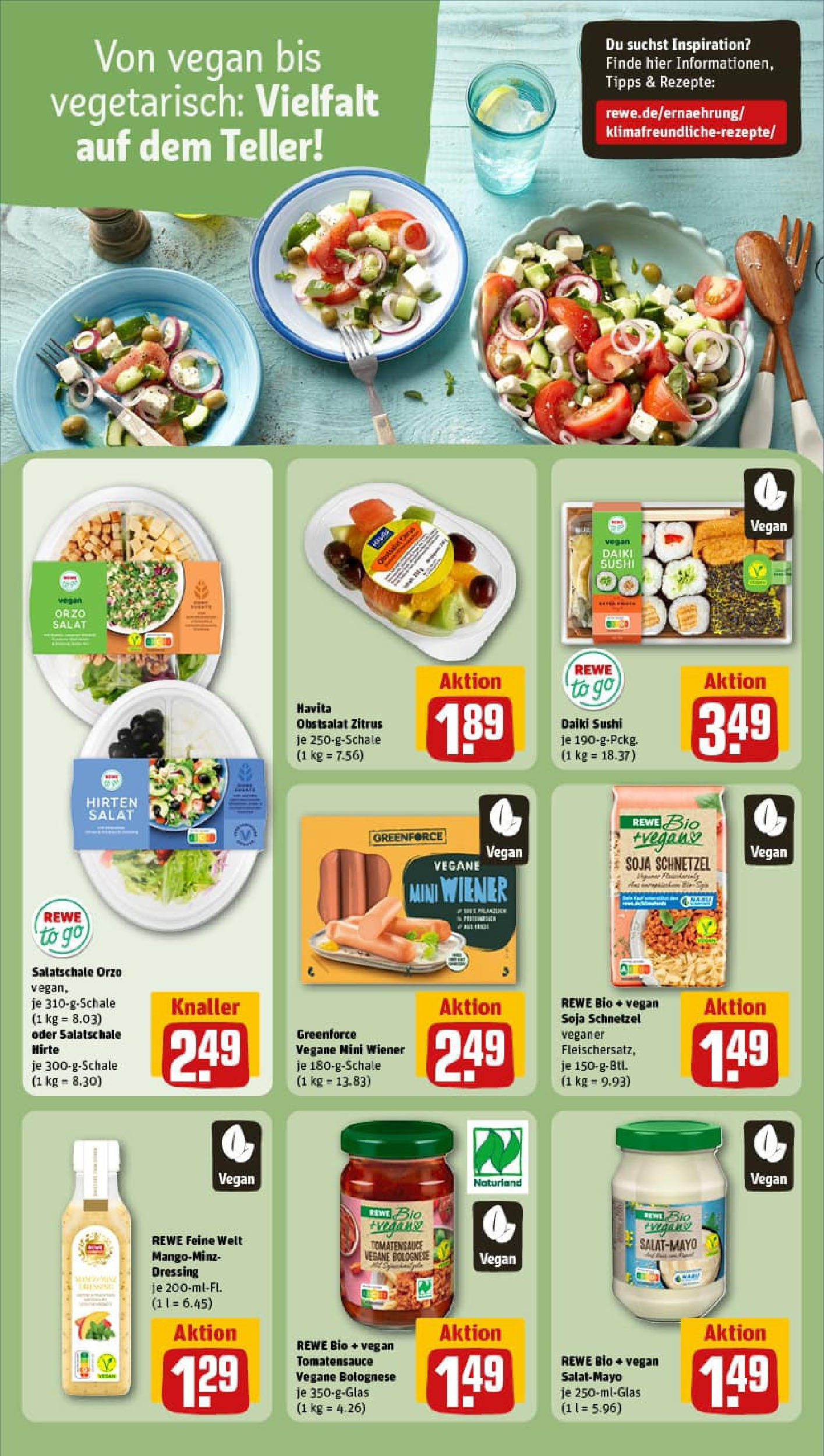 REWE Prospekt ab 06.07.2025 zum Blättern » Angebote | Seite: 12 | Produkte: Dressing, Mayonnaise, Salat