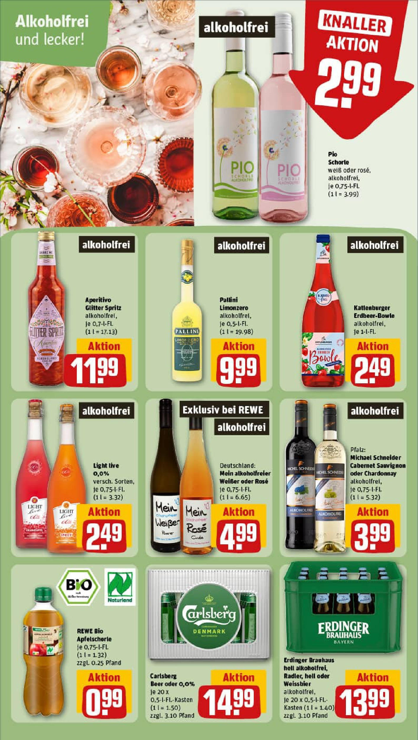REWE Prospekt ab 06.07.2025 zum Blättern » Angebote | Seite: 17 | Produkte: Erdinger, Carlsberg, Apple, Limoncello