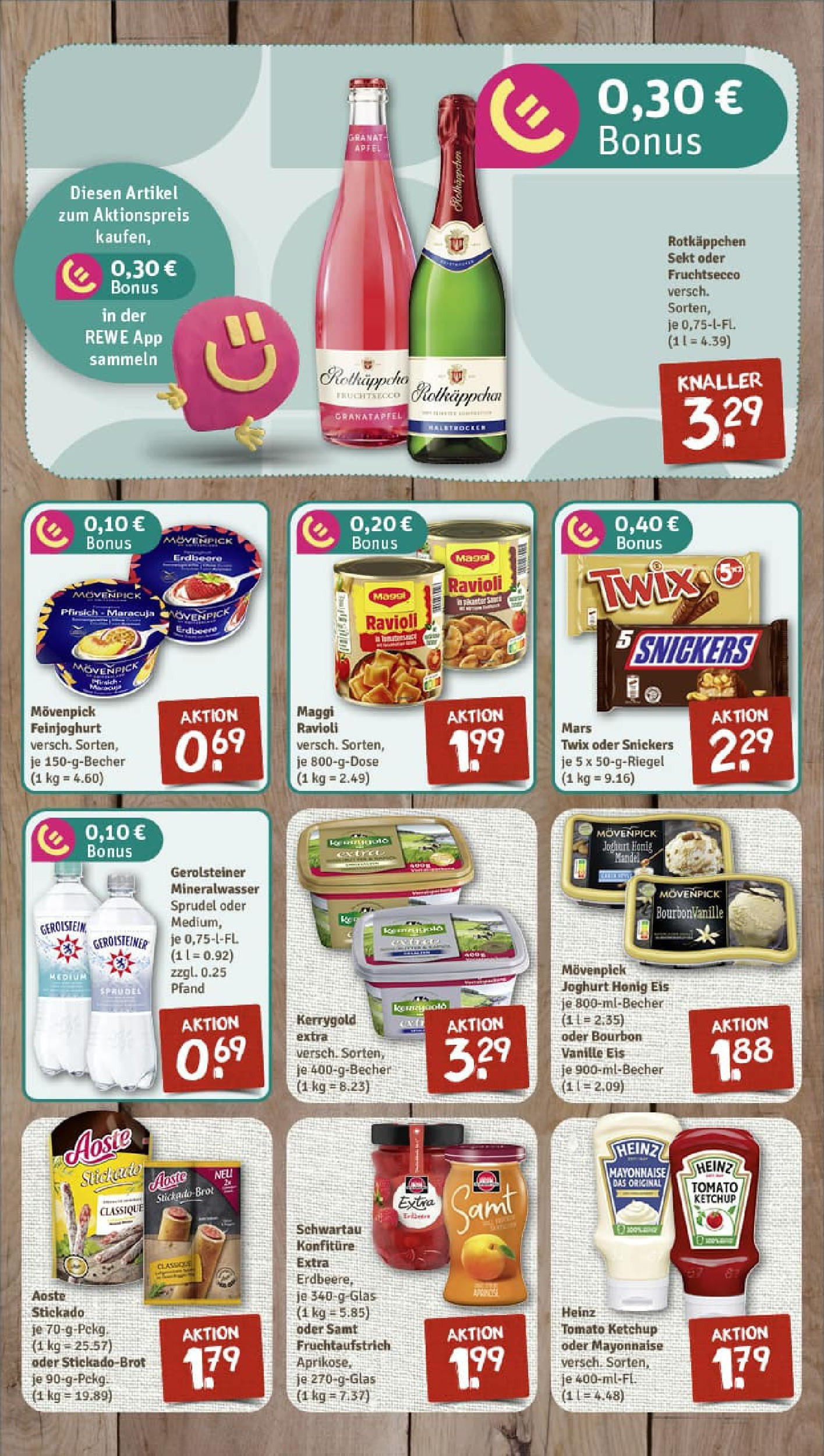 REWE Prospekt ab 06.07.2025 zum Blättern » Angebote | Seite: 6 | Produkte: Butter, Äpfel, Rotkäppchen, Brot