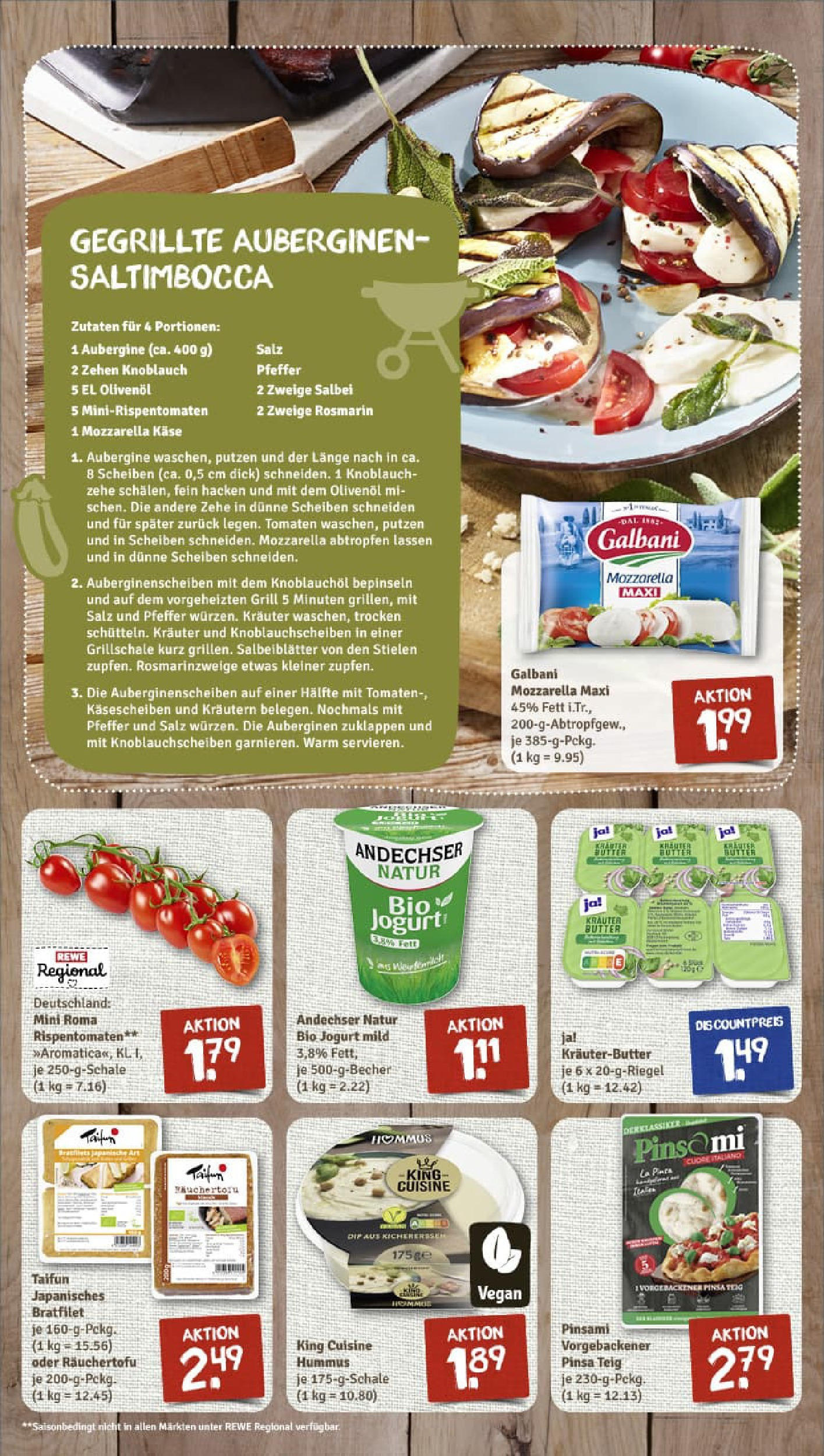 REWE Prospekt ab 06.07.2025 zum Blättern » Angebote | Seite: 2 | Produkte: Grill, Butter, Käse, Salz