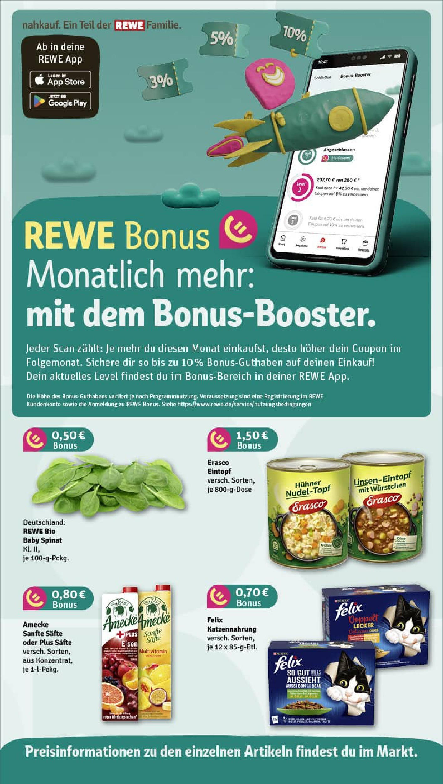 REWE Prospekt ab 06.07.2025 zum Blättern » Angebote | Seite: 4 | Produkte: Erasco
