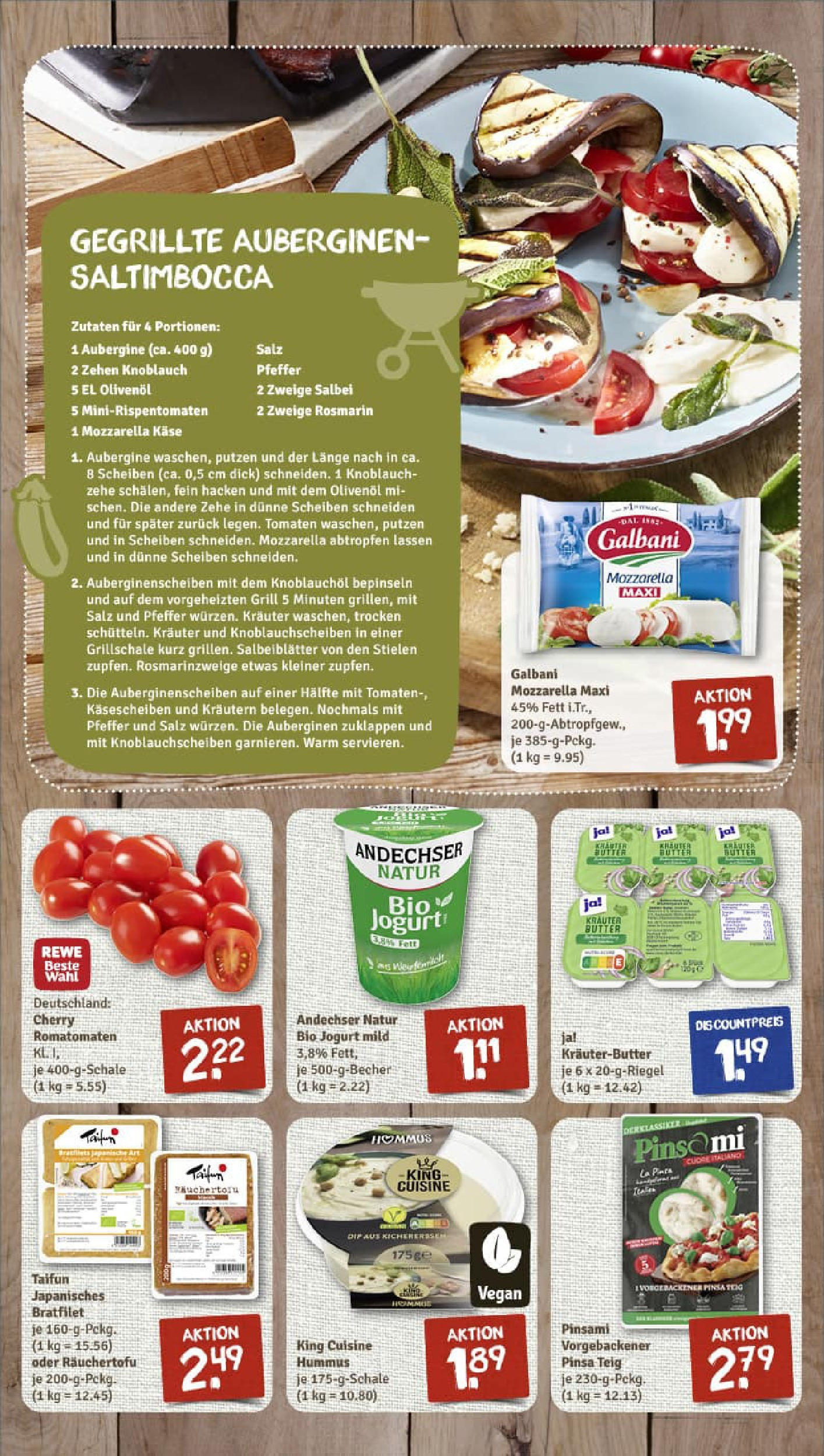 REWE Prospekt ab 06.07.2025 zum Blättern » Angebote | Seite: 2 | Produkte: Grill, Käse, Olivenol, Kräuterbutter