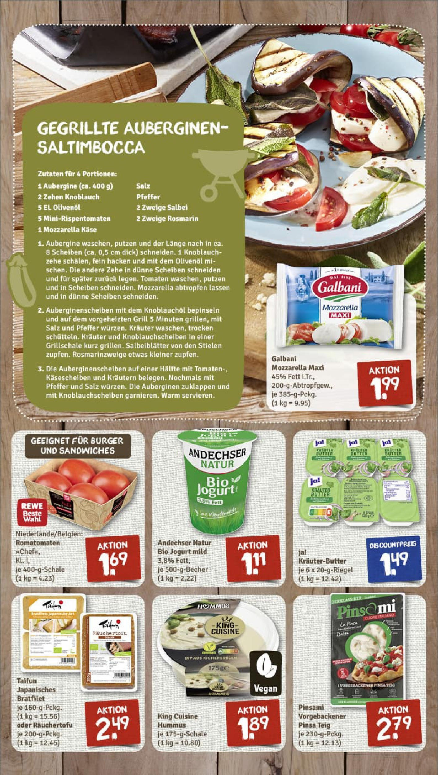 REWE Prospekt ab 06.07.2025 zum Blättern » Angebote | Seite: 2 | Produkte: Grill, Käse, Burger, Salz
