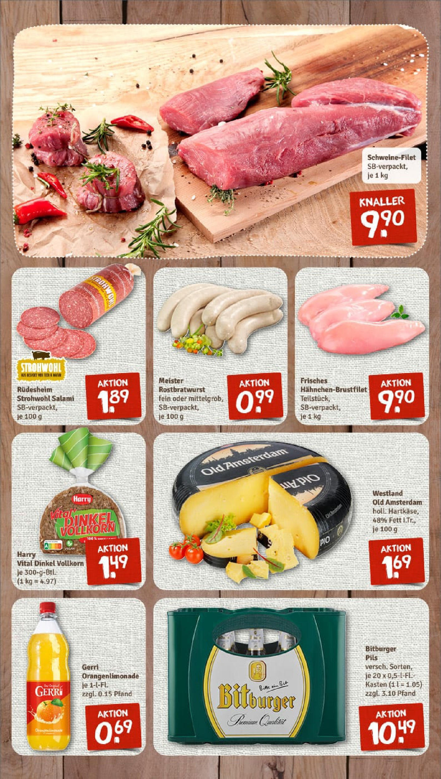 REWE Prospekt ab 06.07.2025 zum Blättern » Angebote | Seite: 7 | Produkte: Bitburger, Pils, Schweinefilet, Salami
