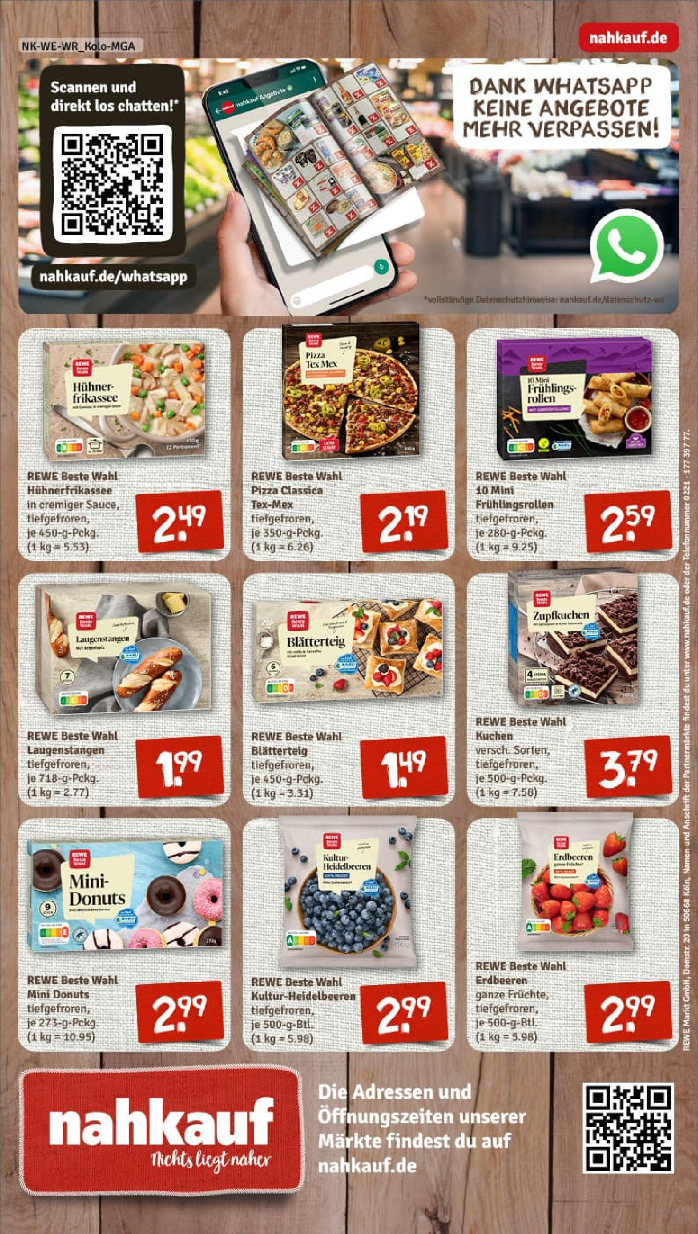 REWE Prospekt ab 06.07.2025 zum Blättern » Angebote | Seite: 8 | Produkte: Heidelbeeren, Donuts, Kuchen, Erdbeeren